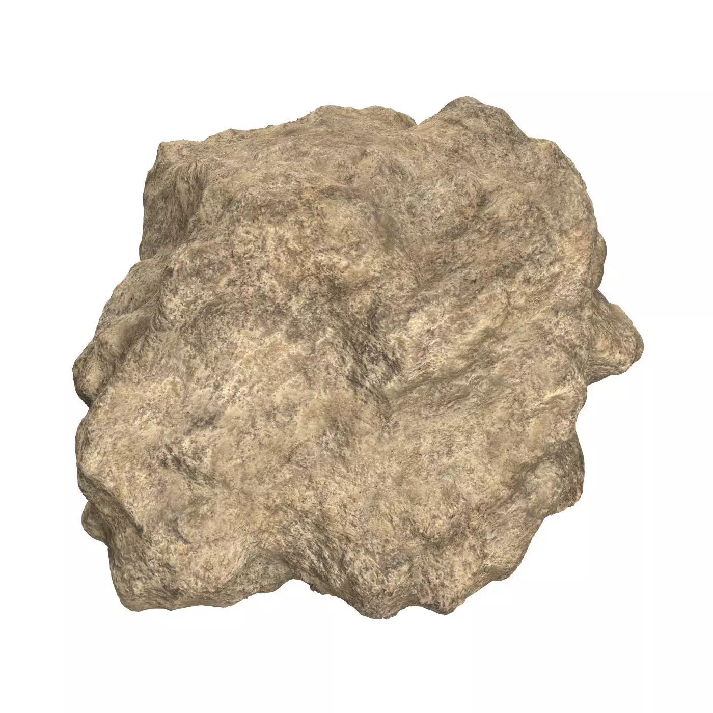 Sand Stone 08 Low-poly 3D model_0