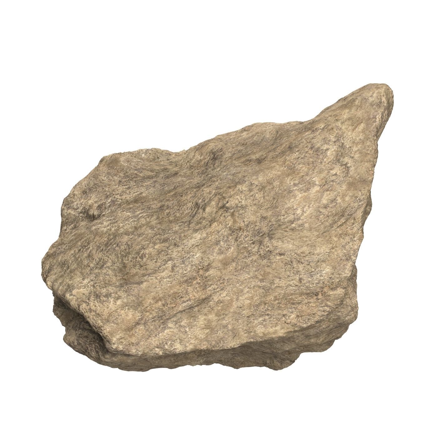 Sand Stone 10 Low-poly 3D model_3