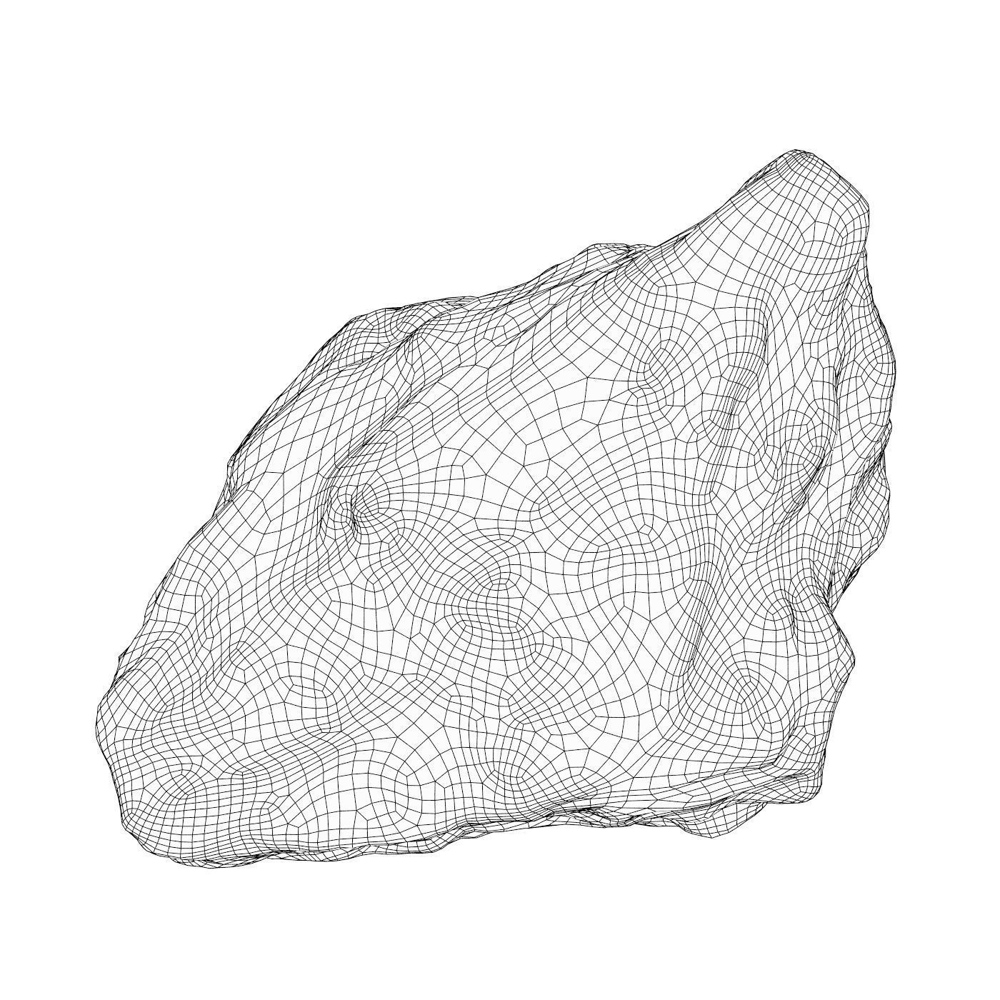 Sand Stone 10 Low-poly 3D model_4