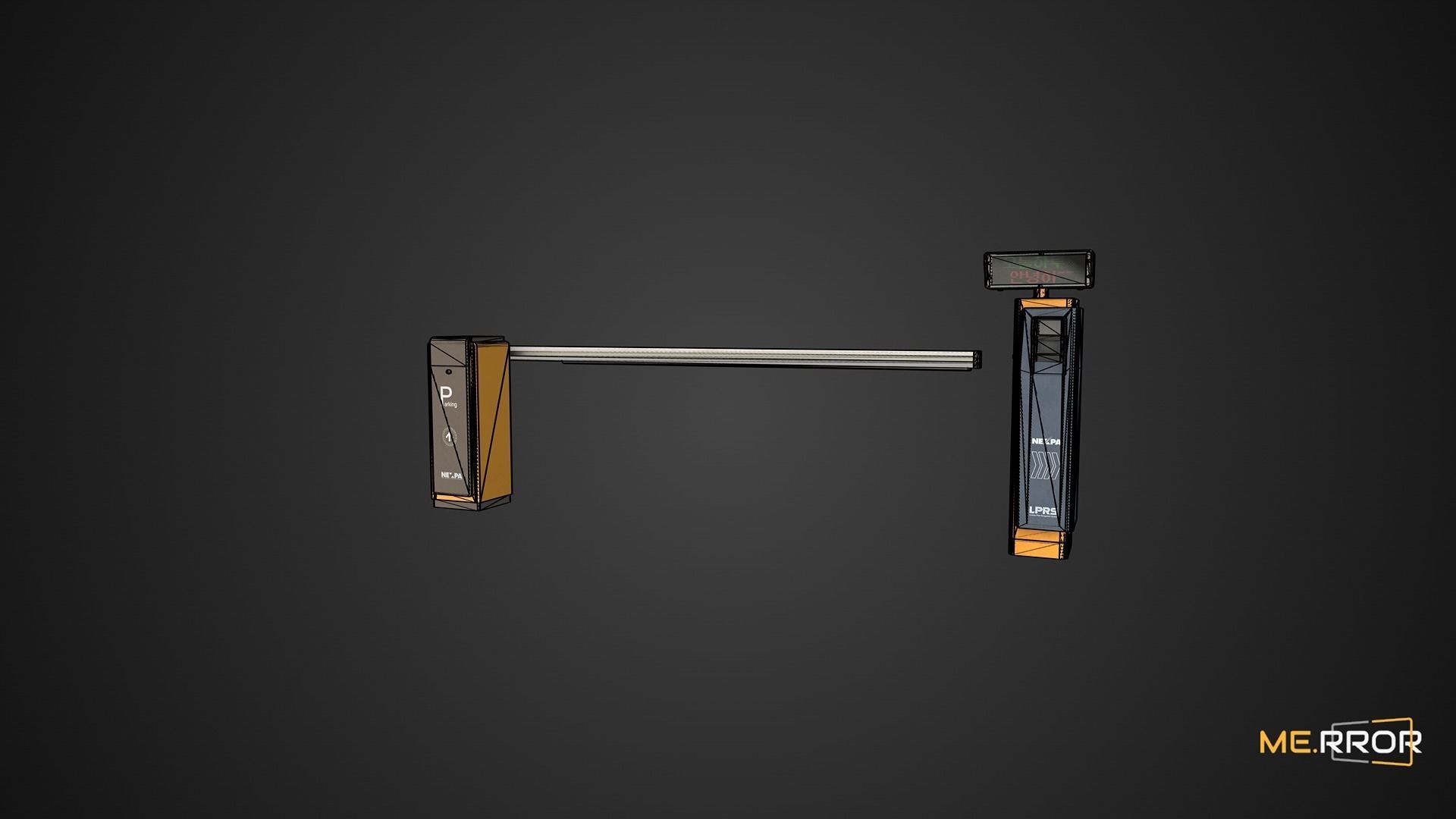 Game Ready License Plate Recognition Device Low-poly 3D model_1