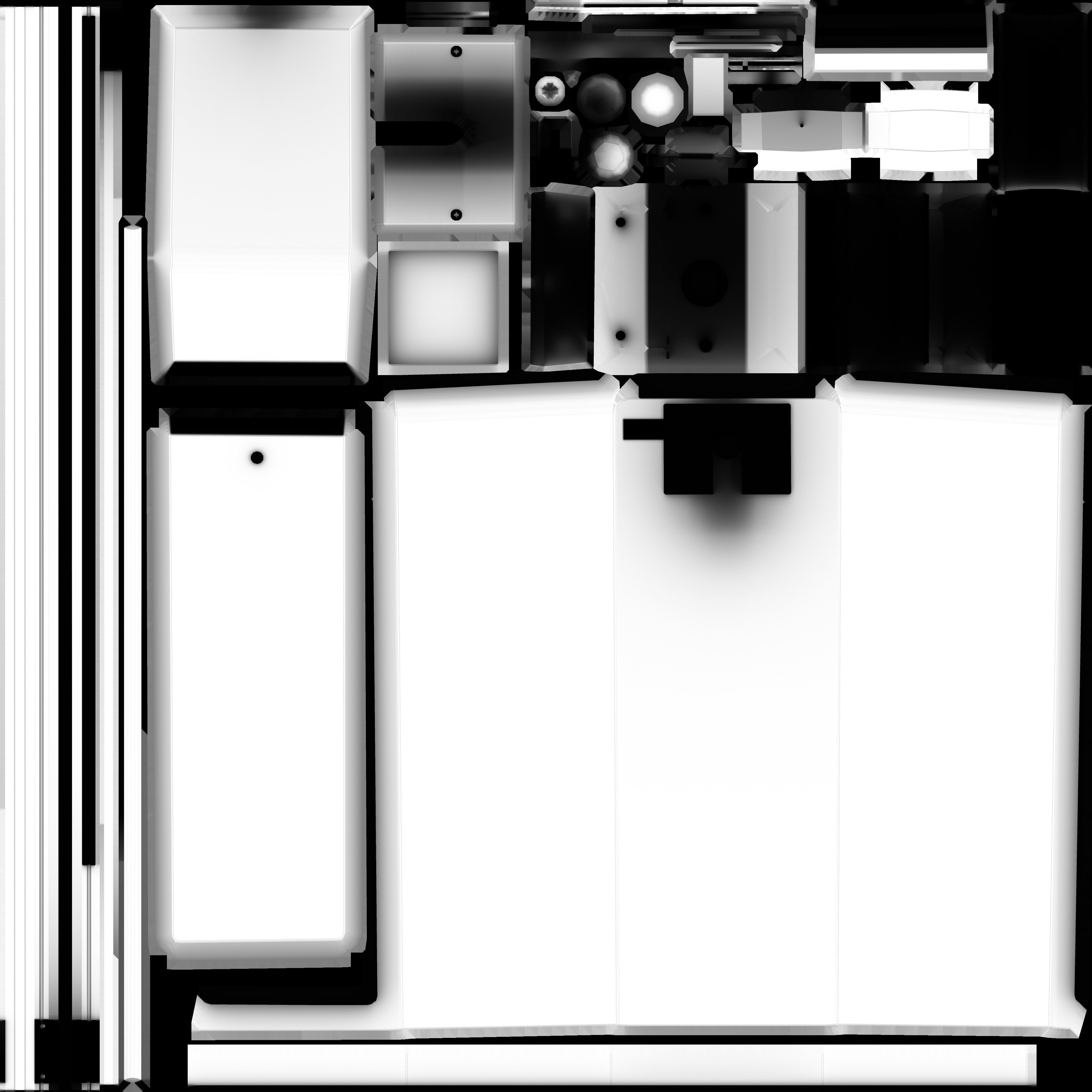 Game Ready License Plate Recognition Device Low-poly 3D model_15