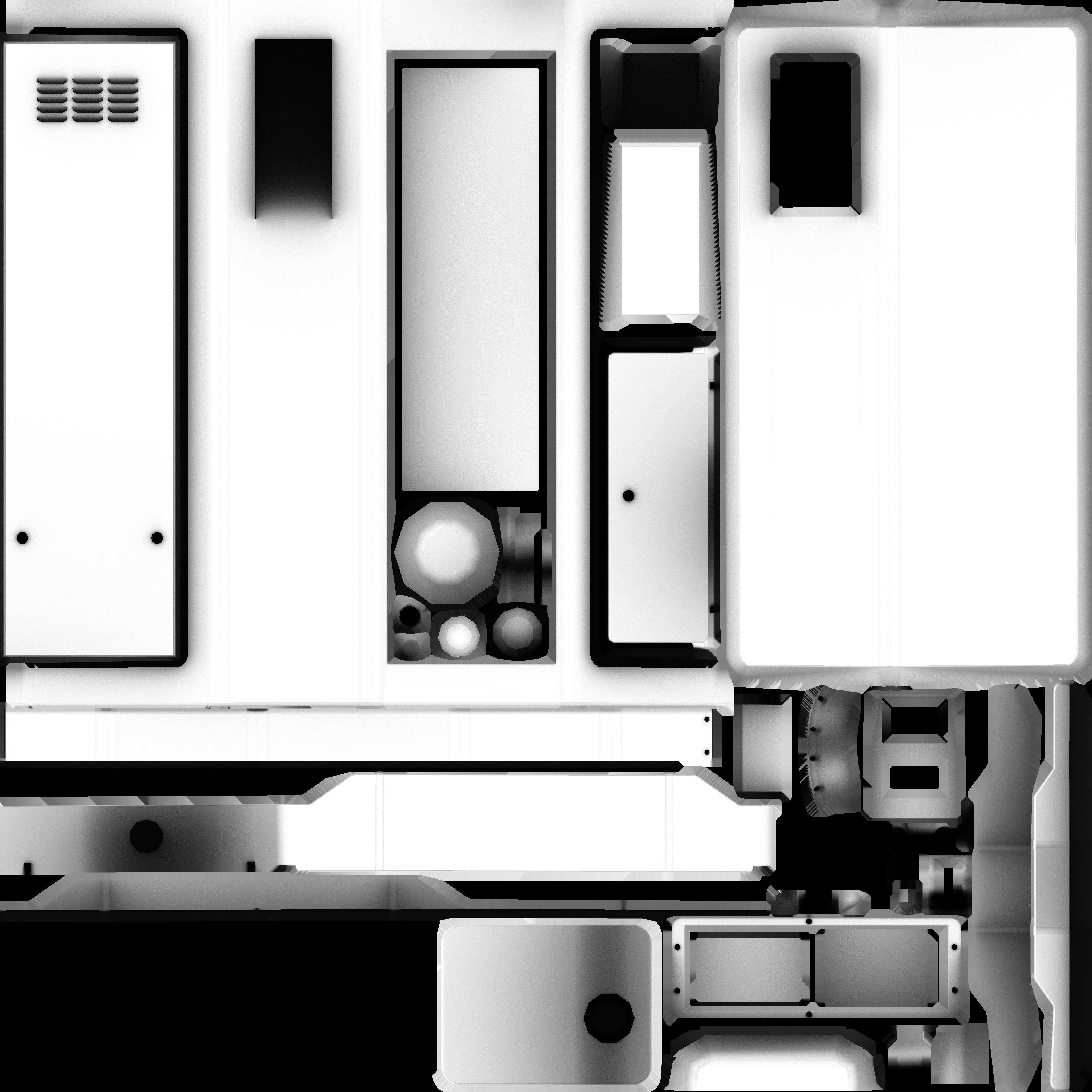 Game Ready License Plate Recognition Device Low-poly 3D model_16