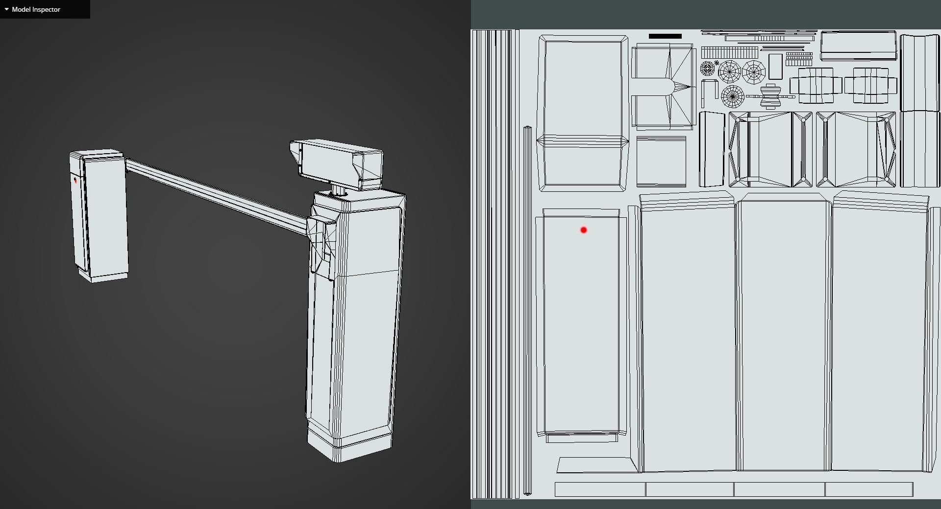 Game Ready License Plate Recognition Device Low-poly 3D model_12