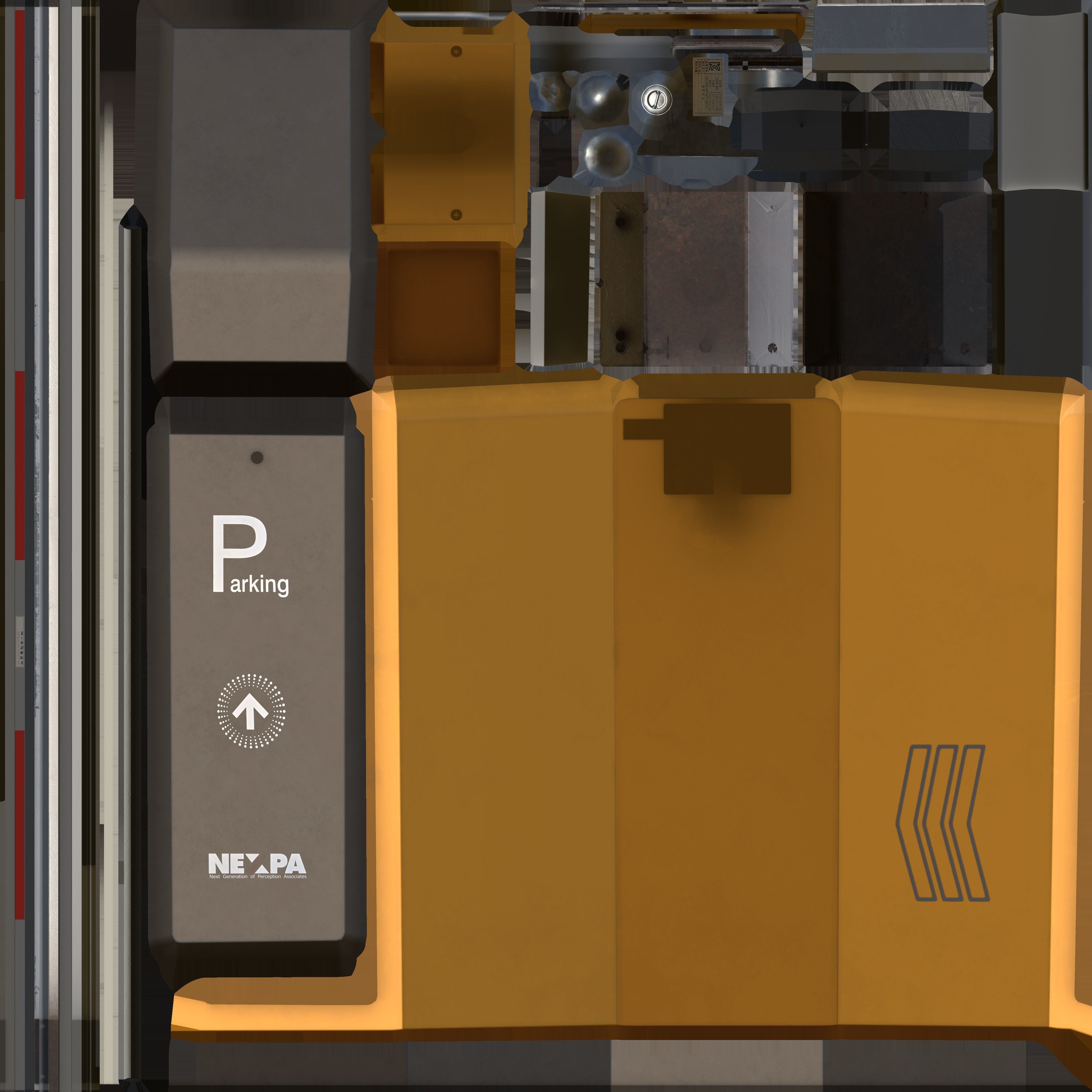 Game Ready License Plate Recognition Device Low-poly 3D model_21