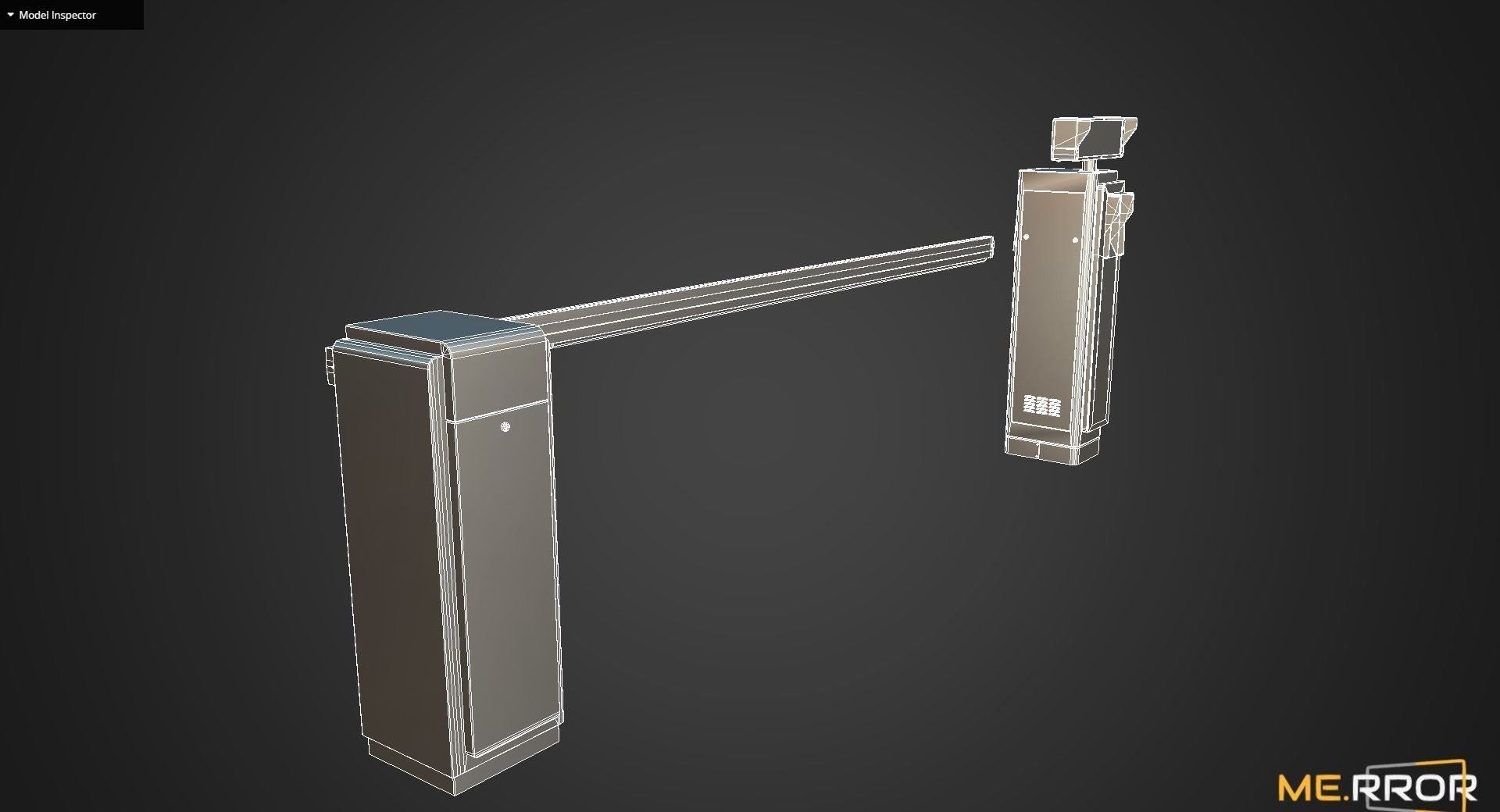 Game Ready License Plate Recognition Device Low-poly 3D model_11