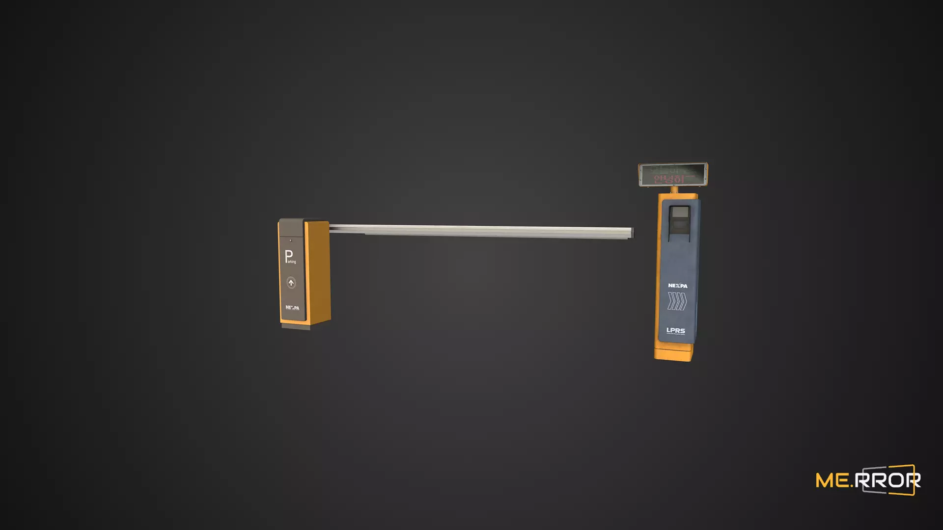 Game Ready License Plate Recognition Device Low-poly 3D model_0