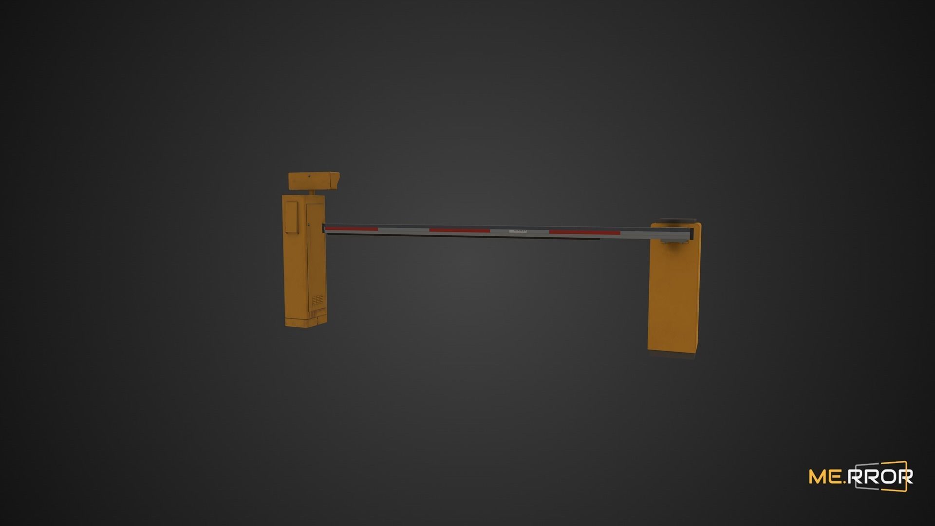 Game Ready License Plate Recognition Device Low-poly 3D model_2