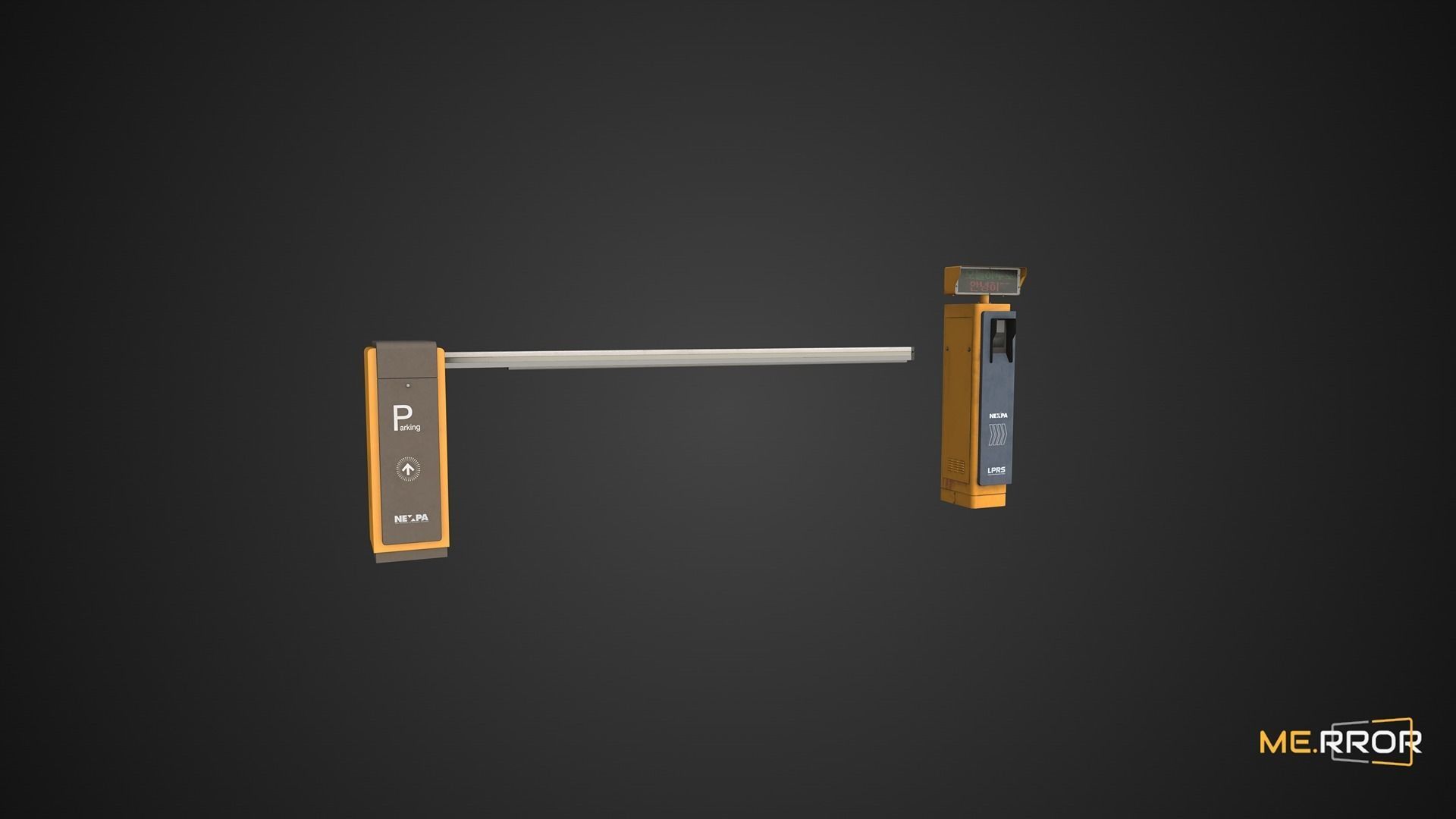 Game Ready License Plate Recognition Device Low-poly 3D model_5