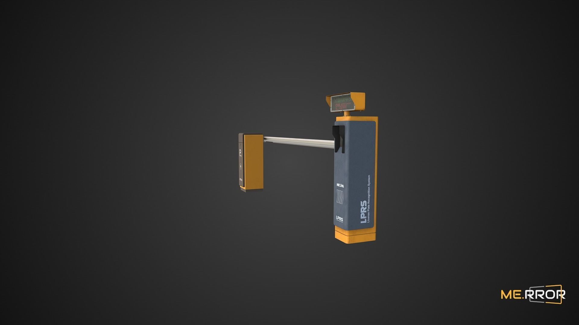 Game Ready License Plate Recognition Device Low-poly 3D model_6