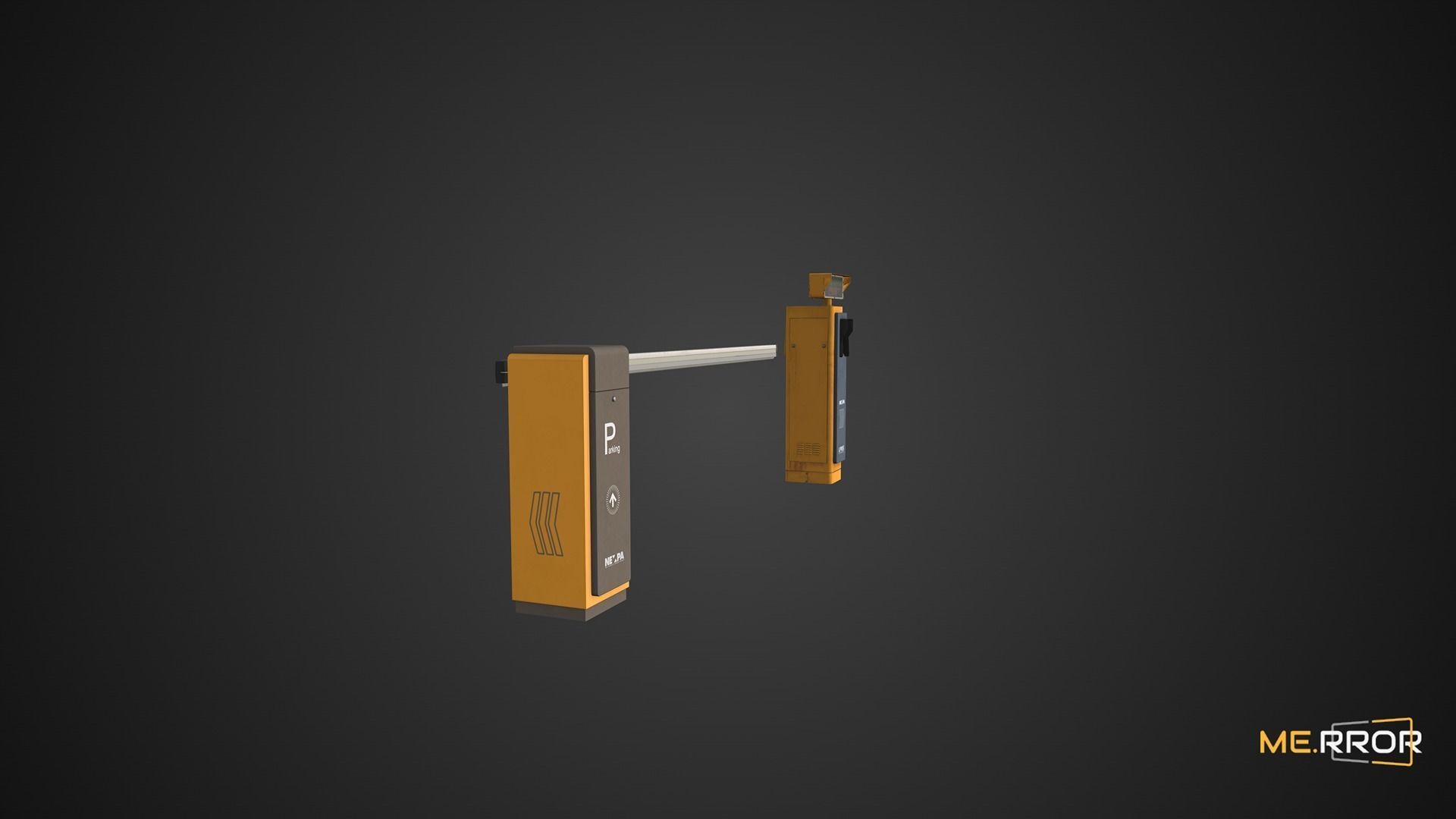 Game Ready License Plate Recognition Device Low-poly 3D model_4