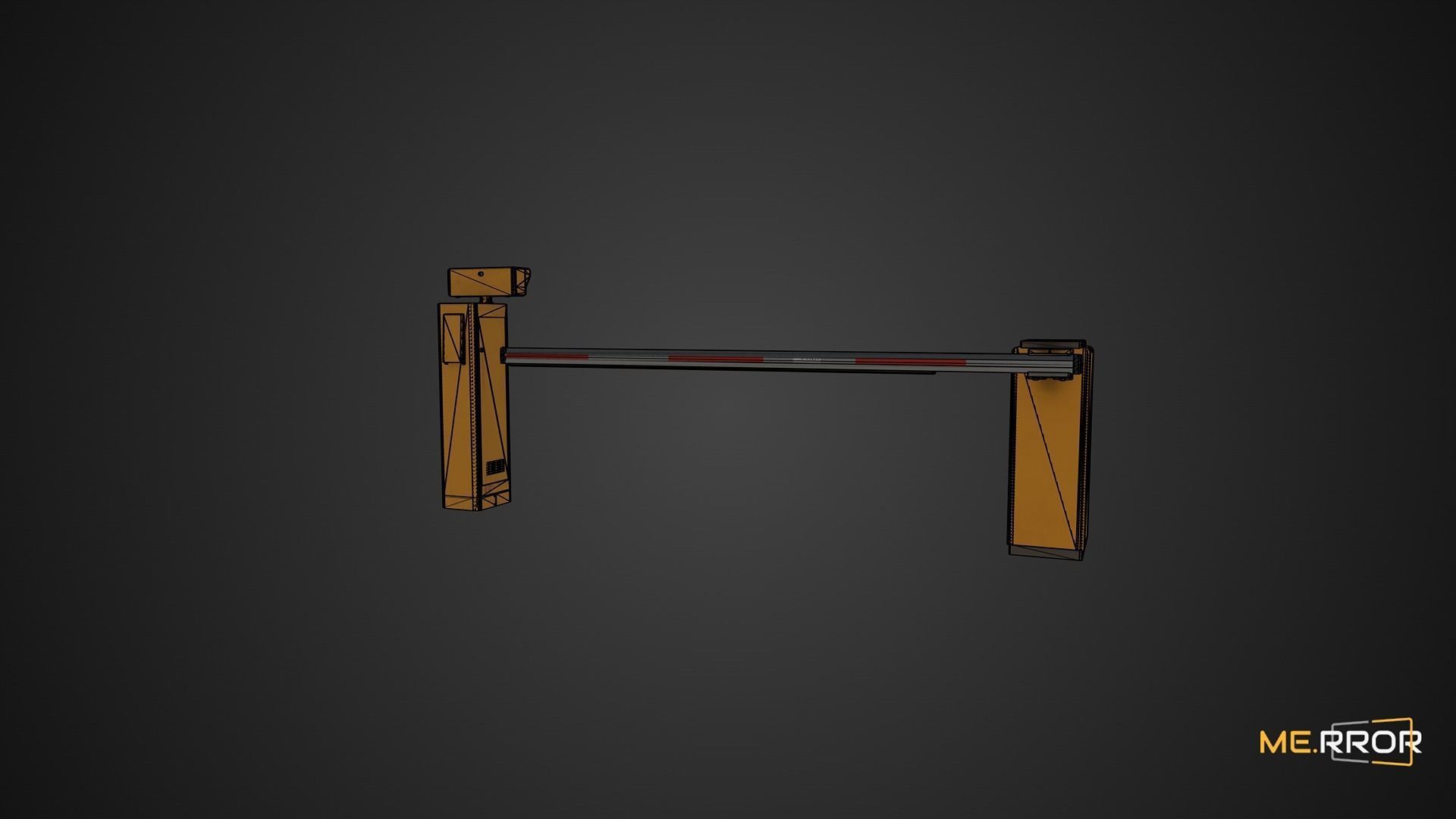 Game Ready License Plate Recognition Device Low-poly 3D model_3