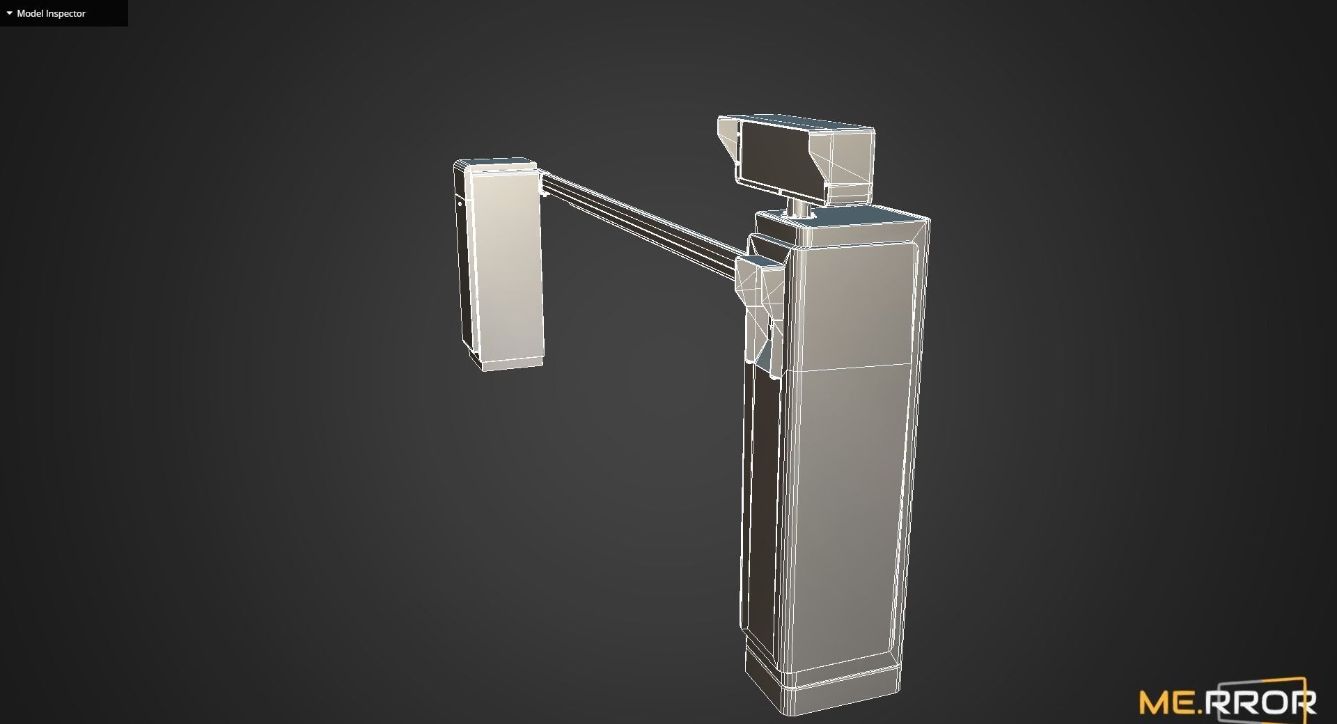 Game Ready License Plate Recognition Device Low-poly 3D model_10