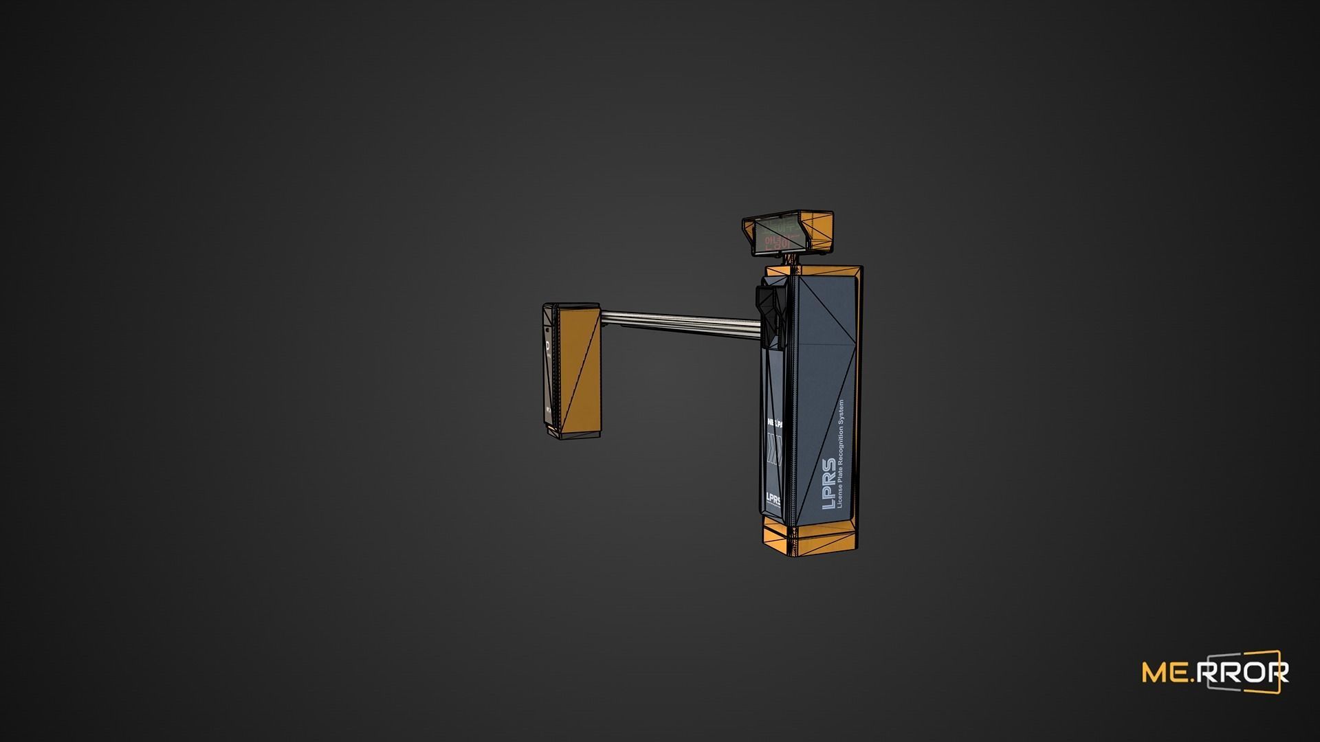 Game Ready License Plate Recognition Device Low-poly 3D model_7