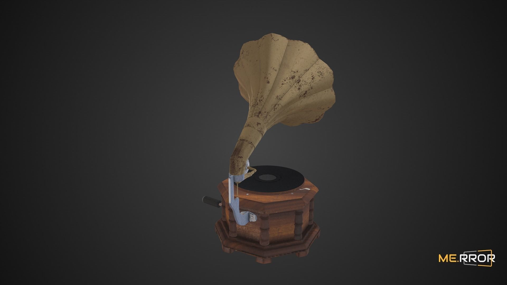 Game Ready Phonograph Low-poly 3D model_3