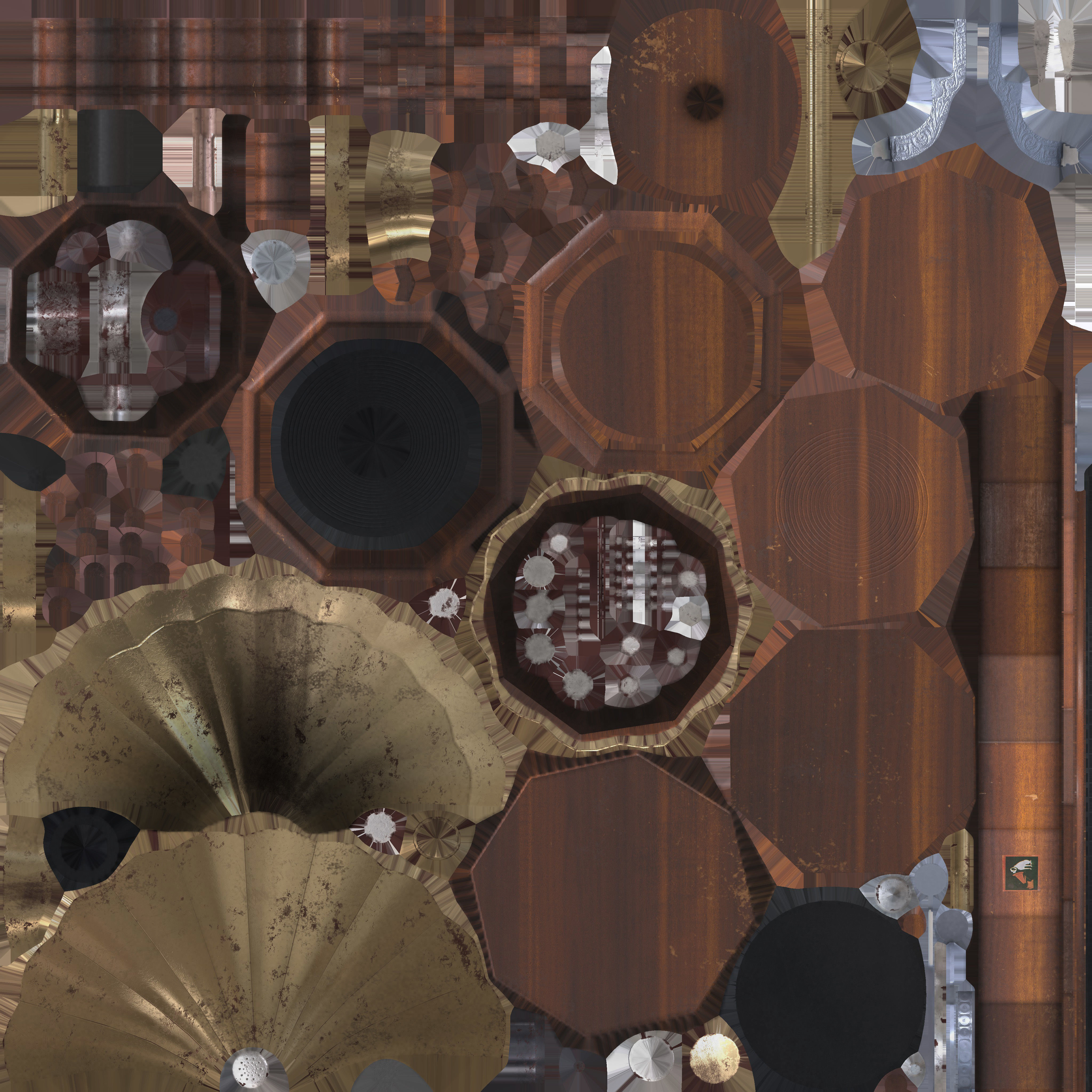 Game Ready Phonograph Low-poly 3D model_15