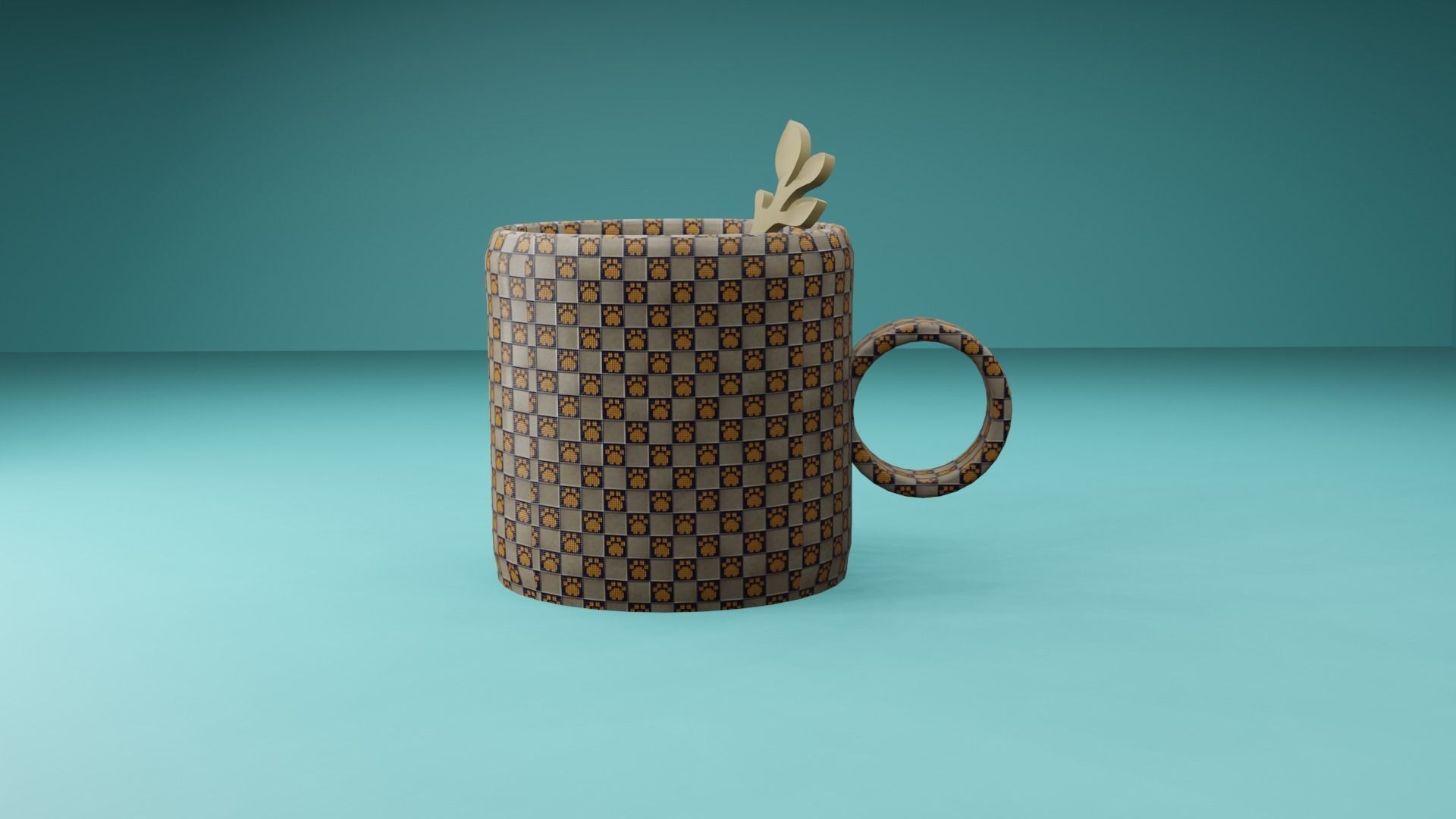 coffee cup 3D model_2