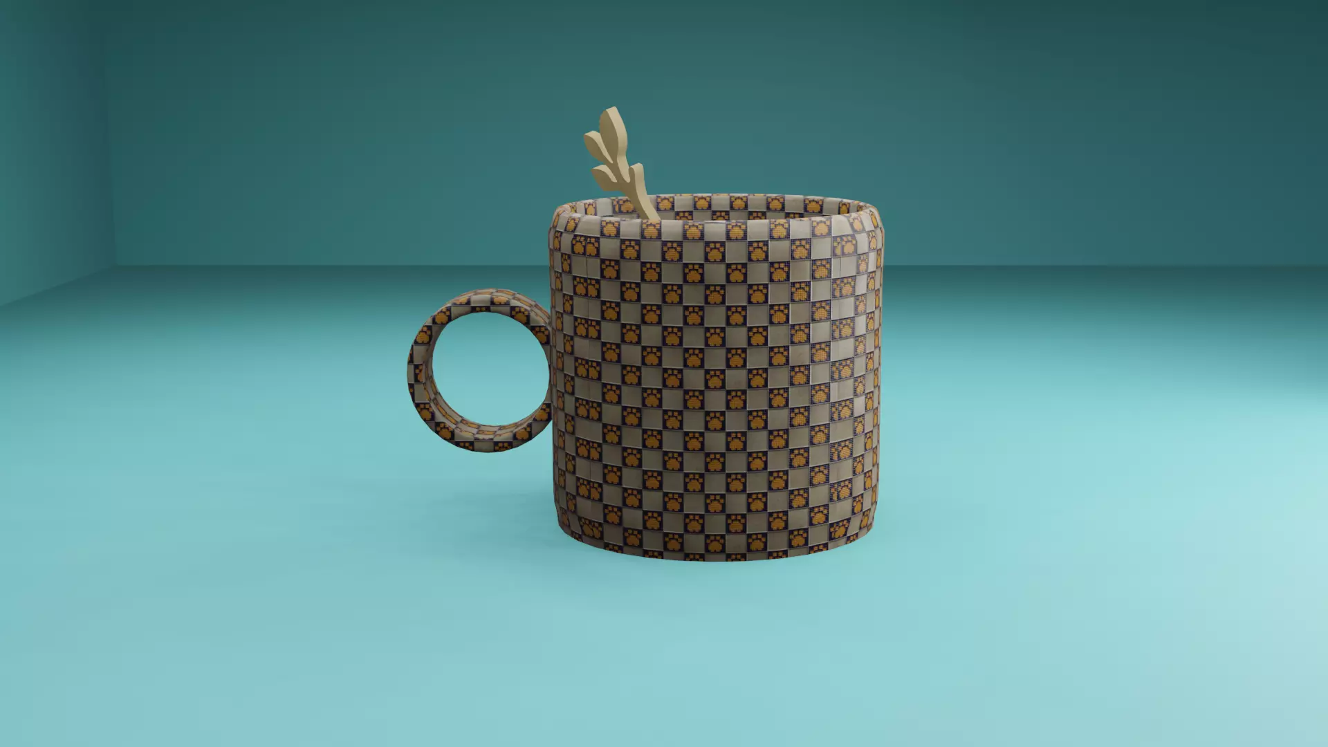 coffee cup 3D model_0