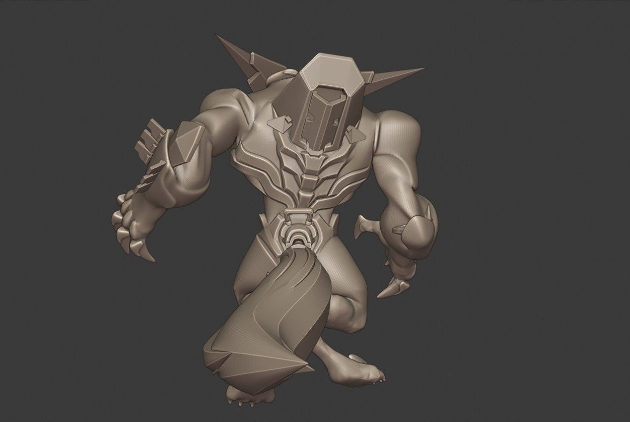 Project Warwick from League of Legends LOL 3D print model_4