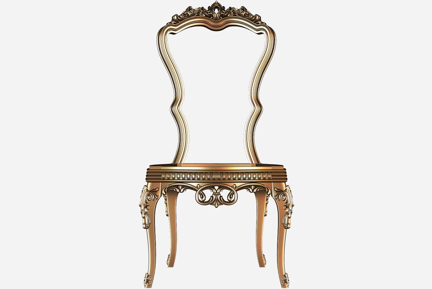 Chair 3d model for cnc 04 3D model_1