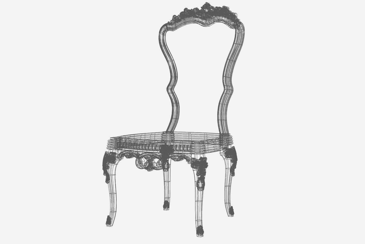 Chair 3d model for cnc 04 3D model_8