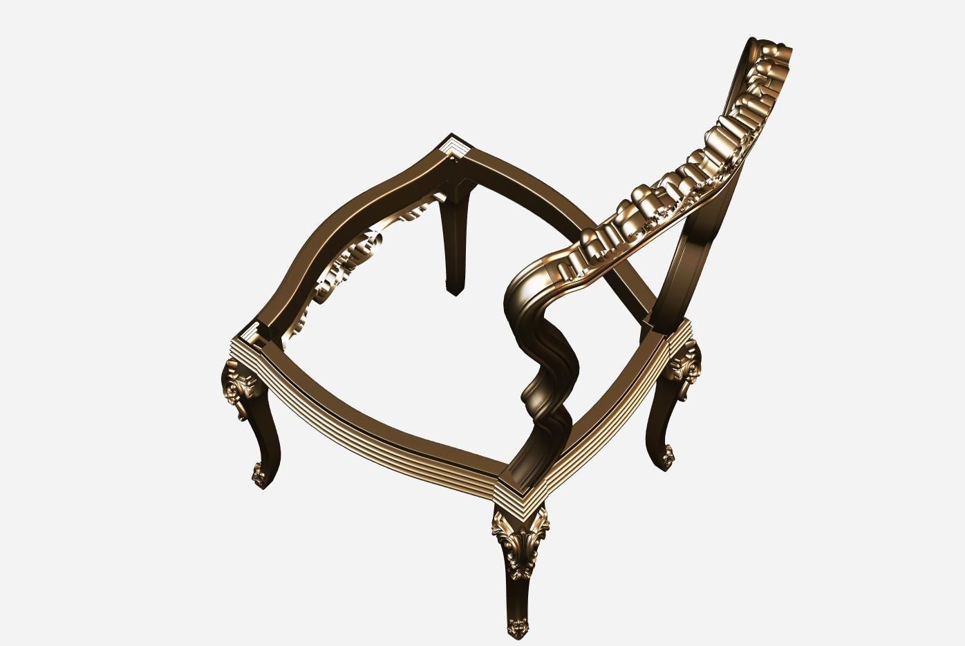 Chair 3d model for cnc 04 3D model_6