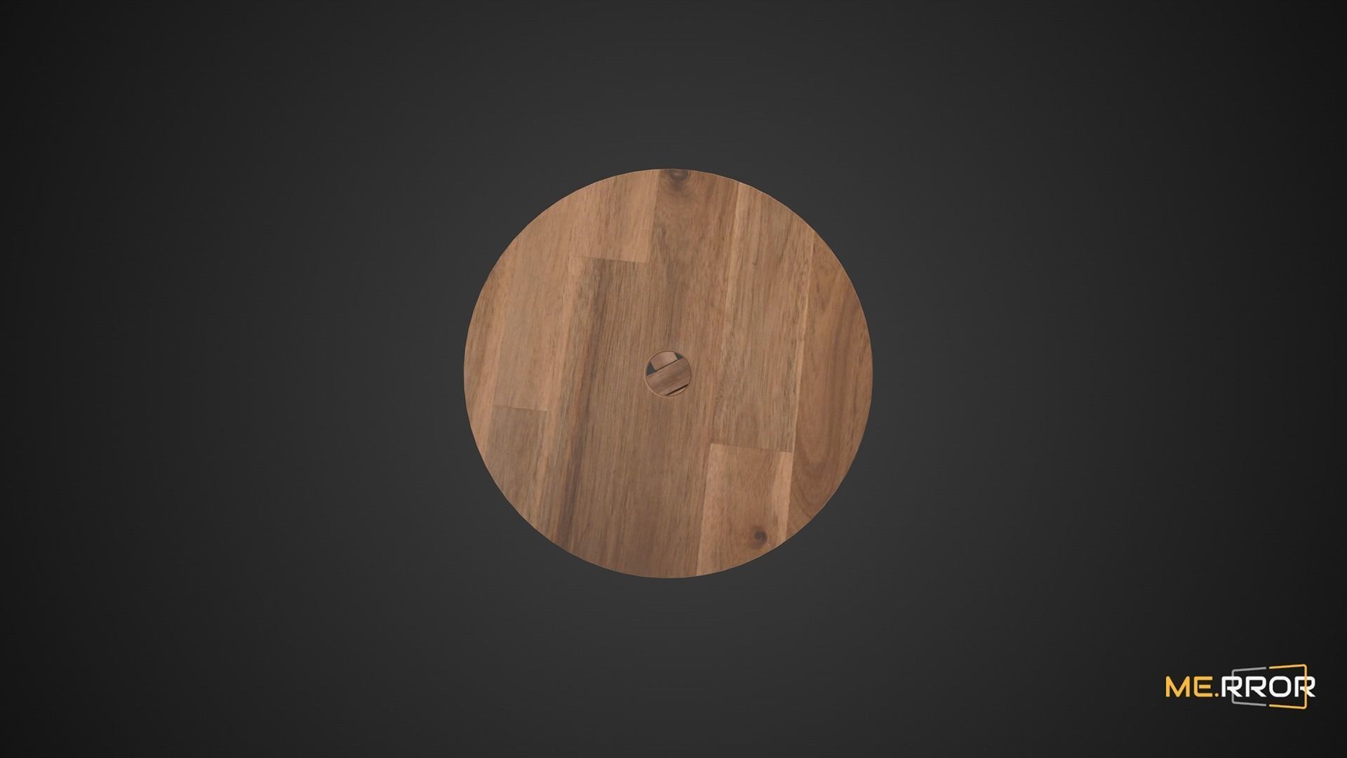 Game Ready Mini Stool Low-poly 3D model_6