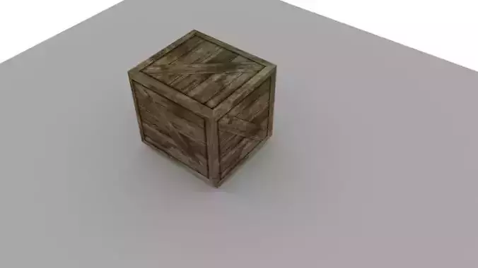LOW POLY WOODEN BOX