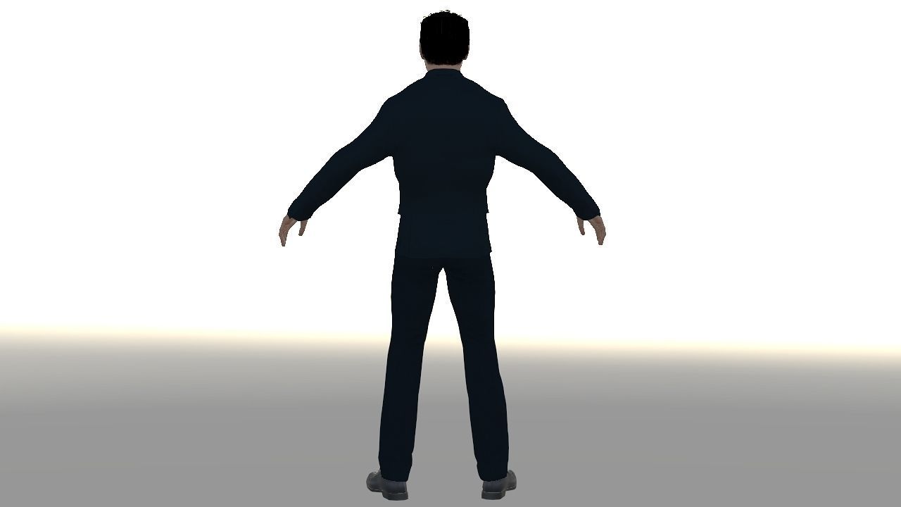 Robert Downey Jr Low-poly 3D model_3