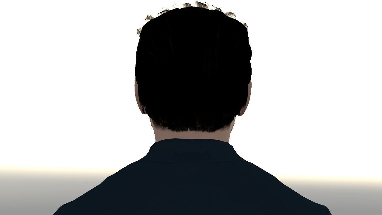 Robert Downey Jr Low-poly 3D model_9