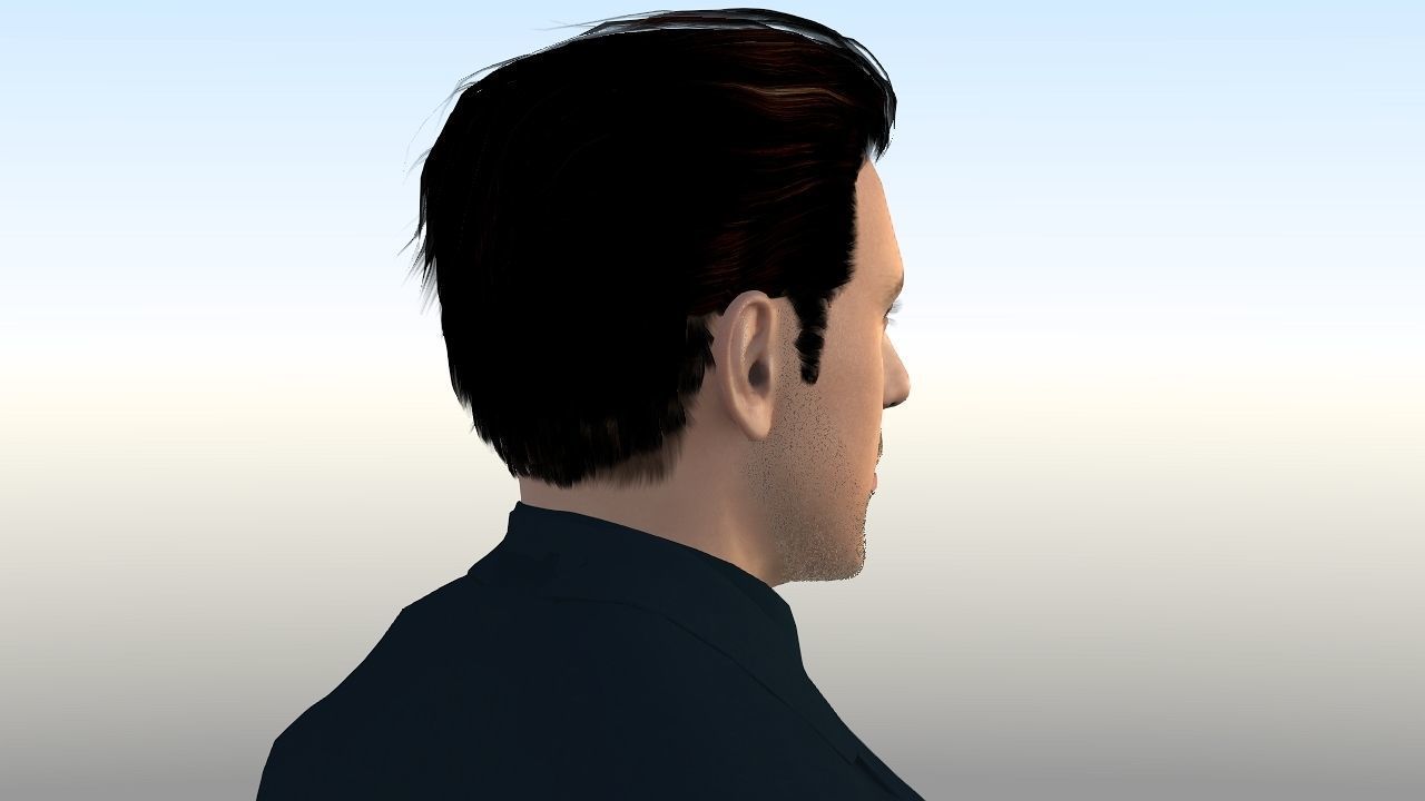 Robert Downey Jr Low-poly 3D model_8
