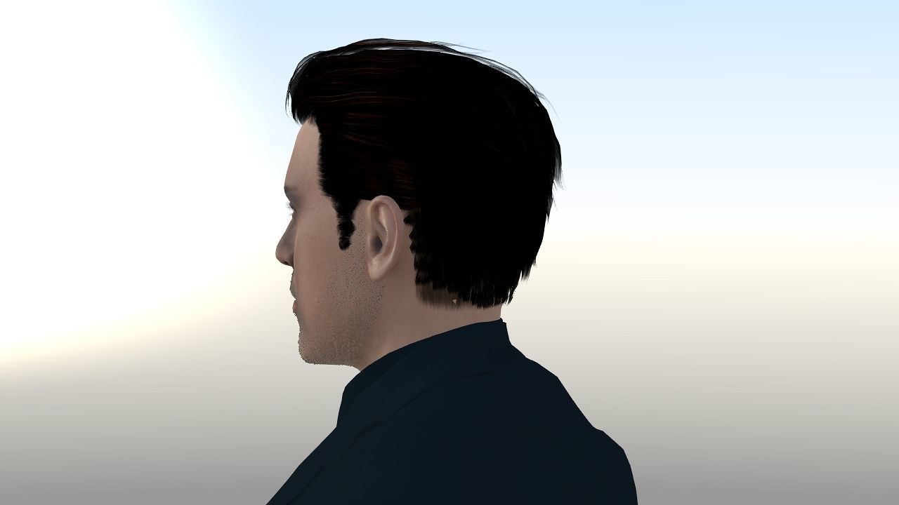Robert Downey Jr Low-poly 3D model_11