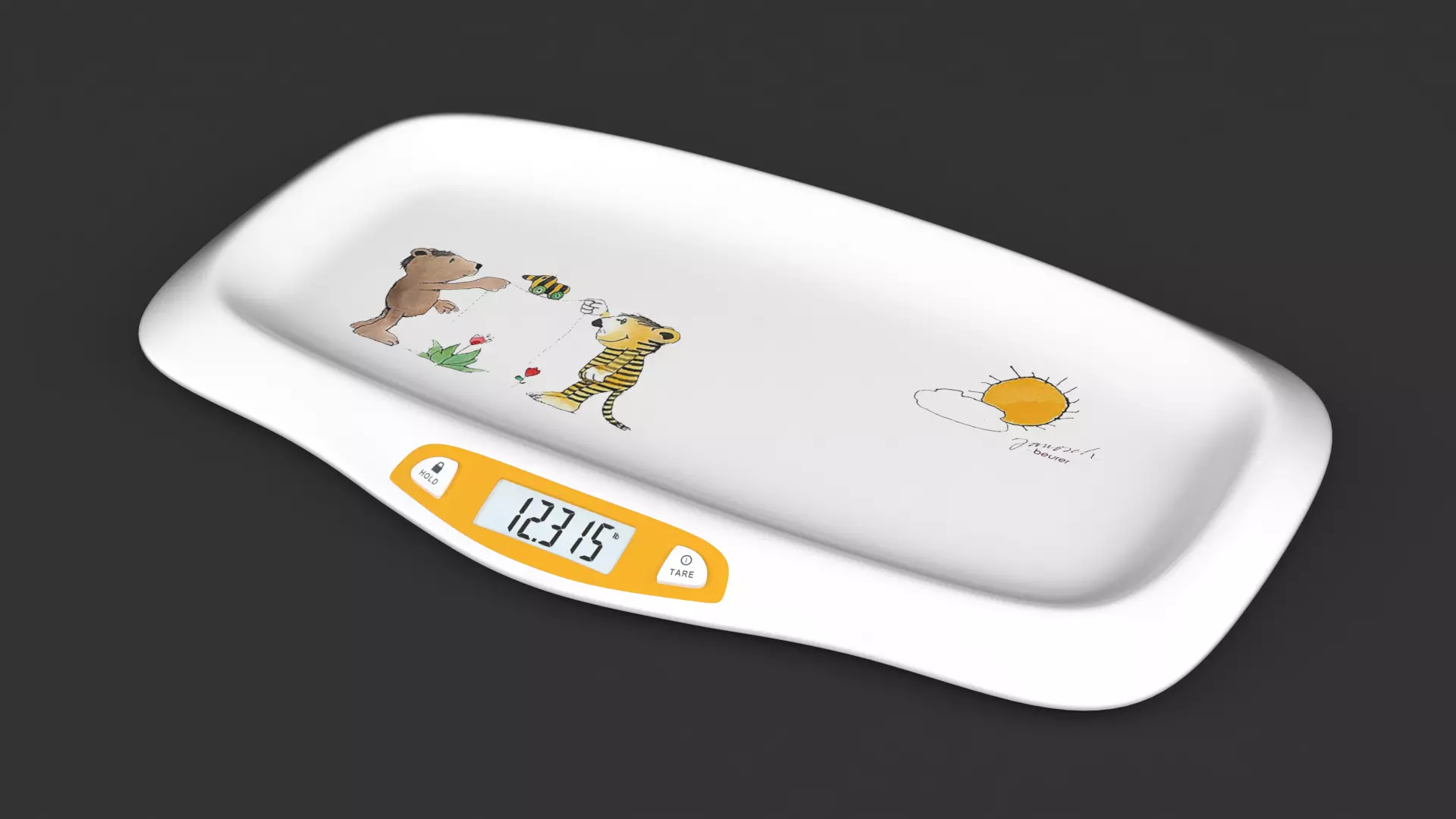 Digital Baby Scale 3D model_0