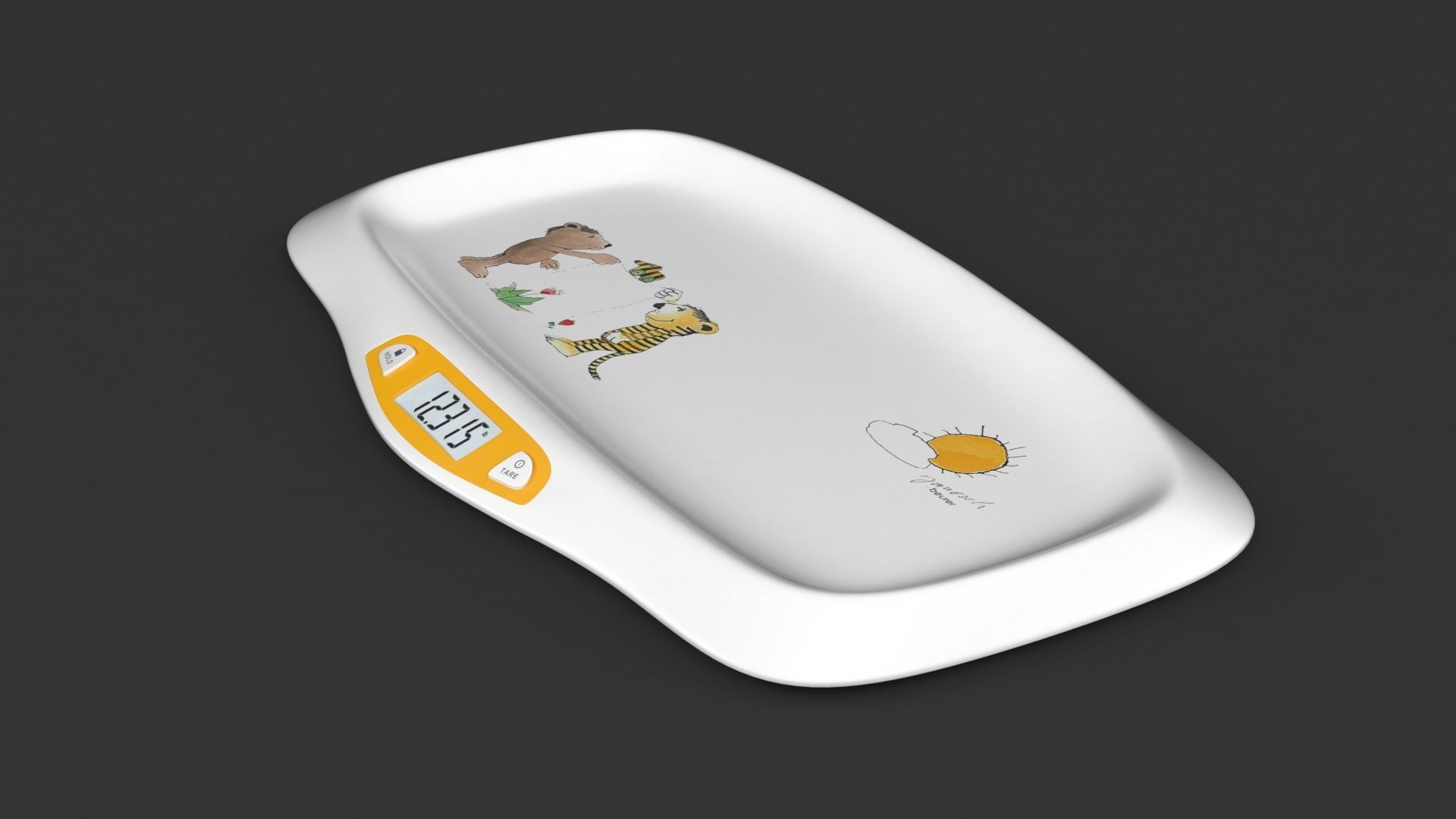 Digital Baby Scale 3D model_3
