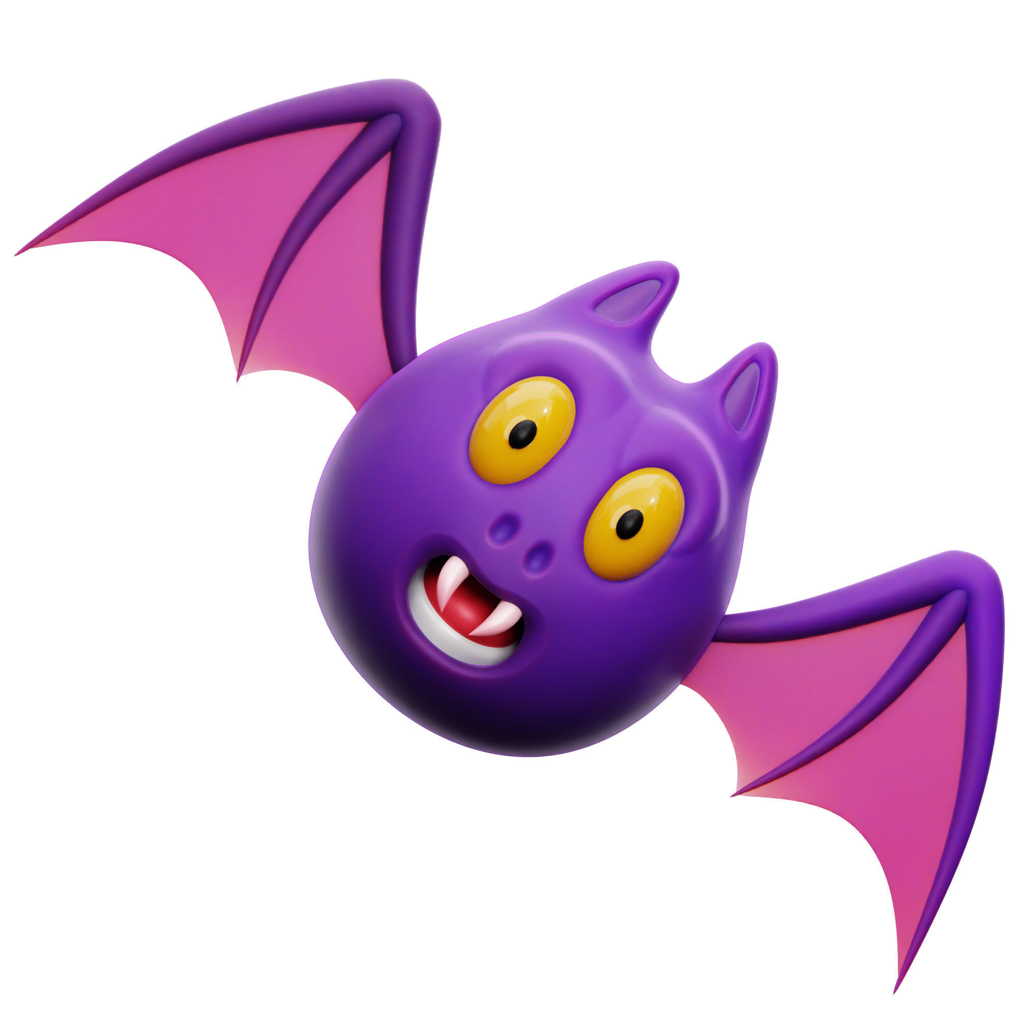 Halloween Scary Boo Icon Pack 3D Model Low-poly 3D model_3