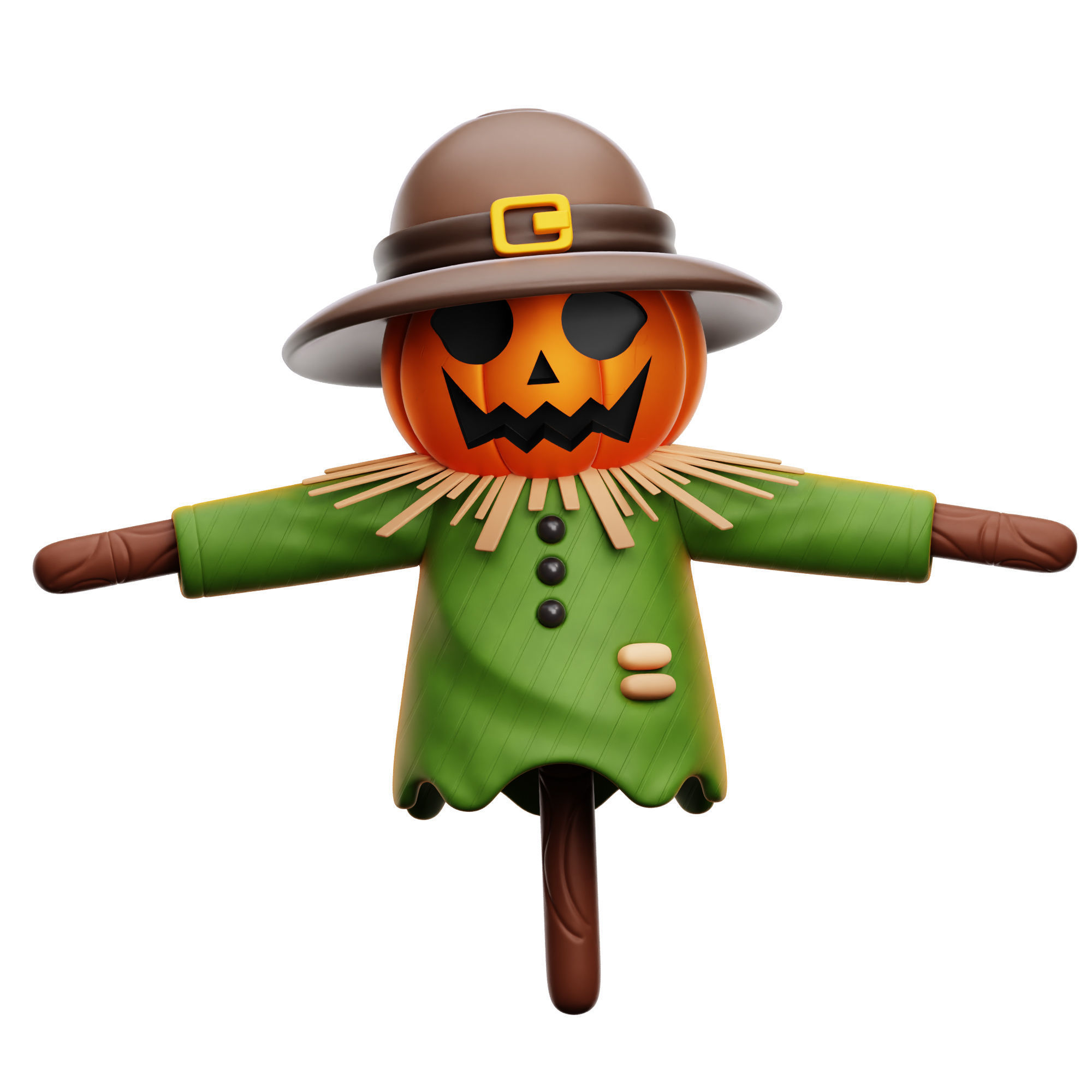 Halloween Scary Boo Icon Pack 3D Model Low-poly 3D model_10