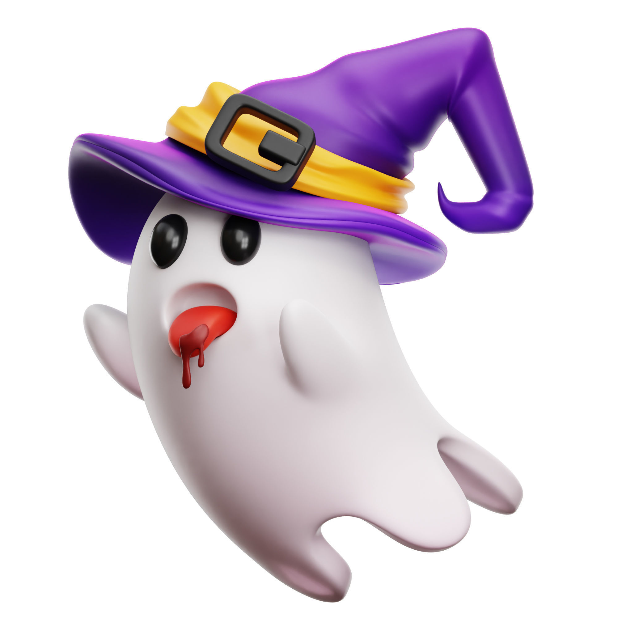 Halloween Scary Boo Icon Pack 3D Model Low-poly 3D model_5