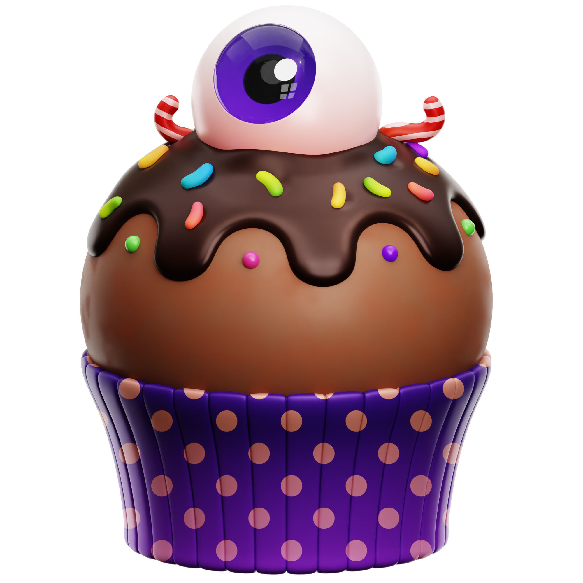 Halloween Scary Boo Icon Pack 3D Model Low-poly 3D model_40