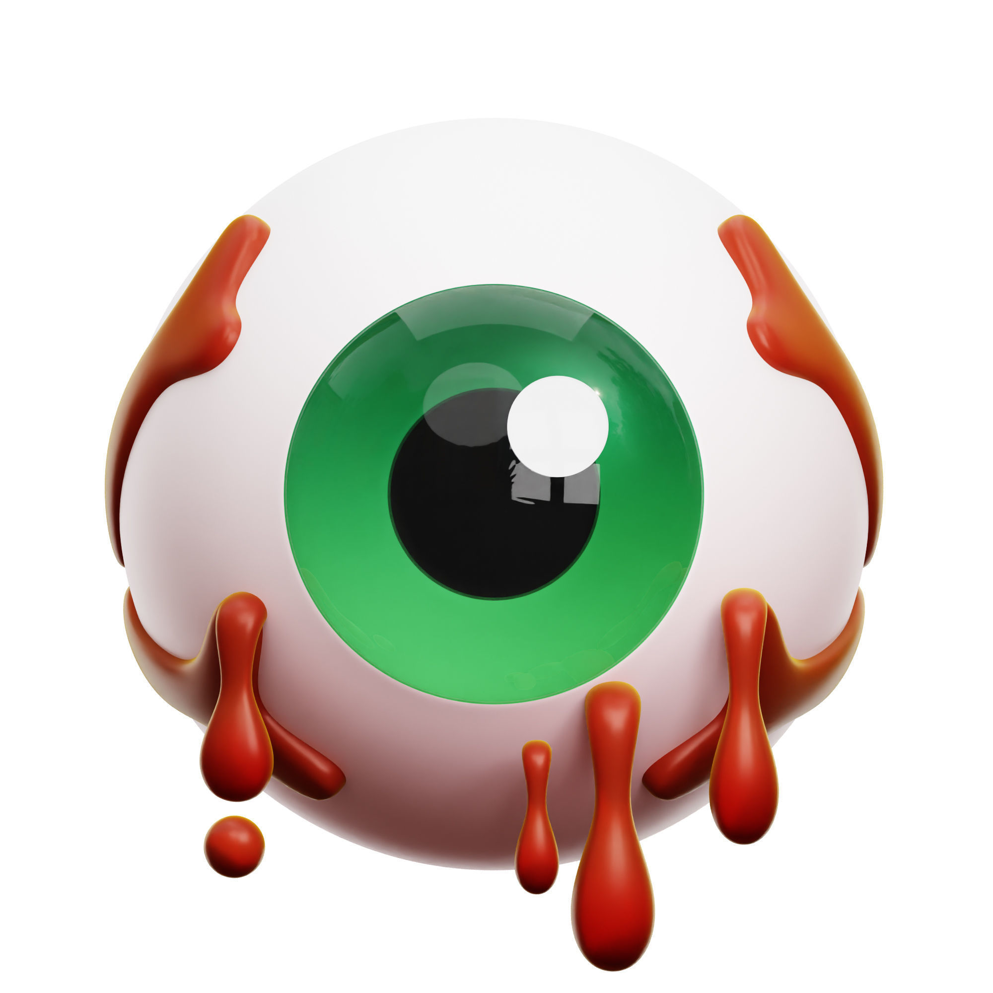 Halloween Scary Boo Icon Pack 3D Model Low-poly 3D model_11