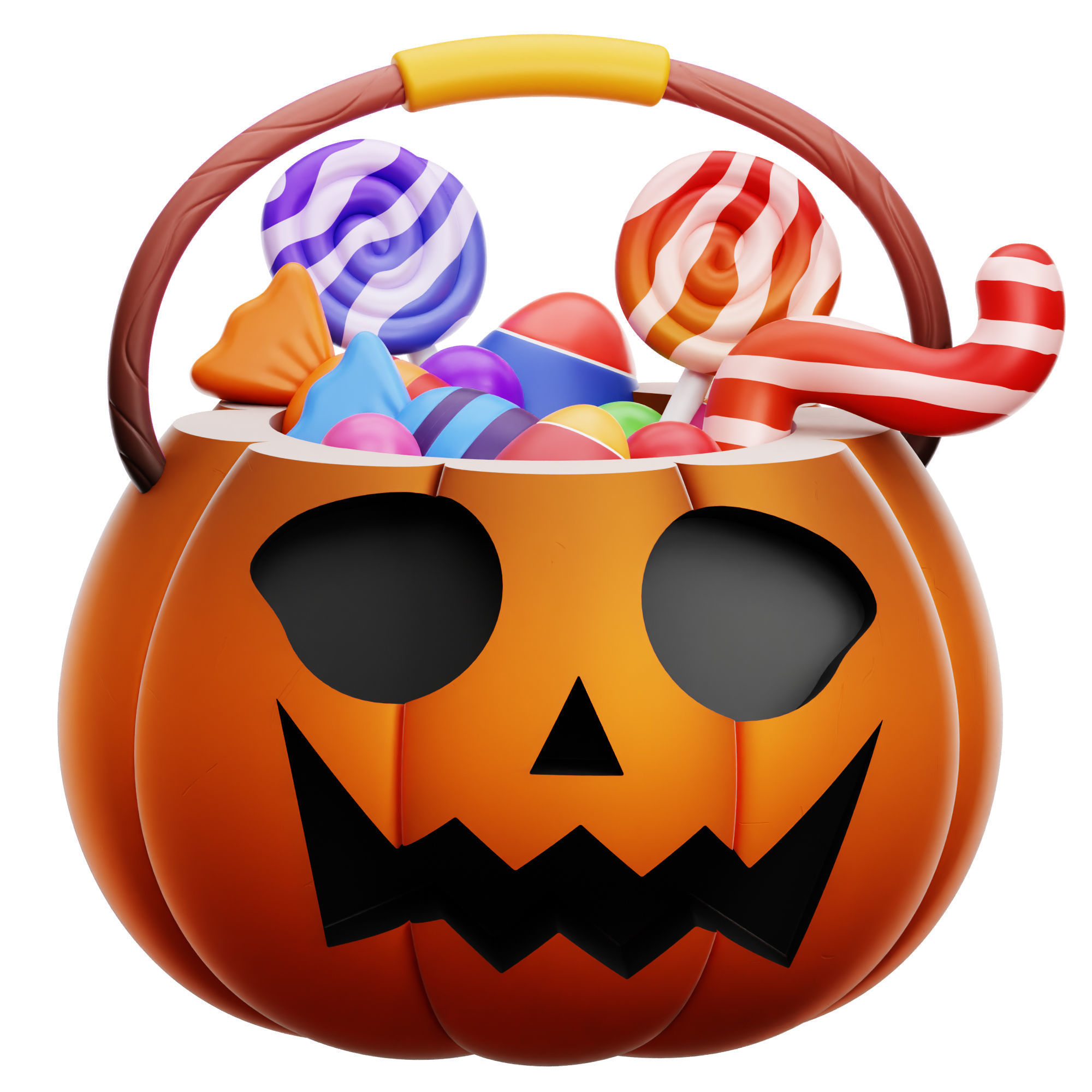 Halloween Scary Boo Icon Pack 3D Model Low-poly 3D model_39