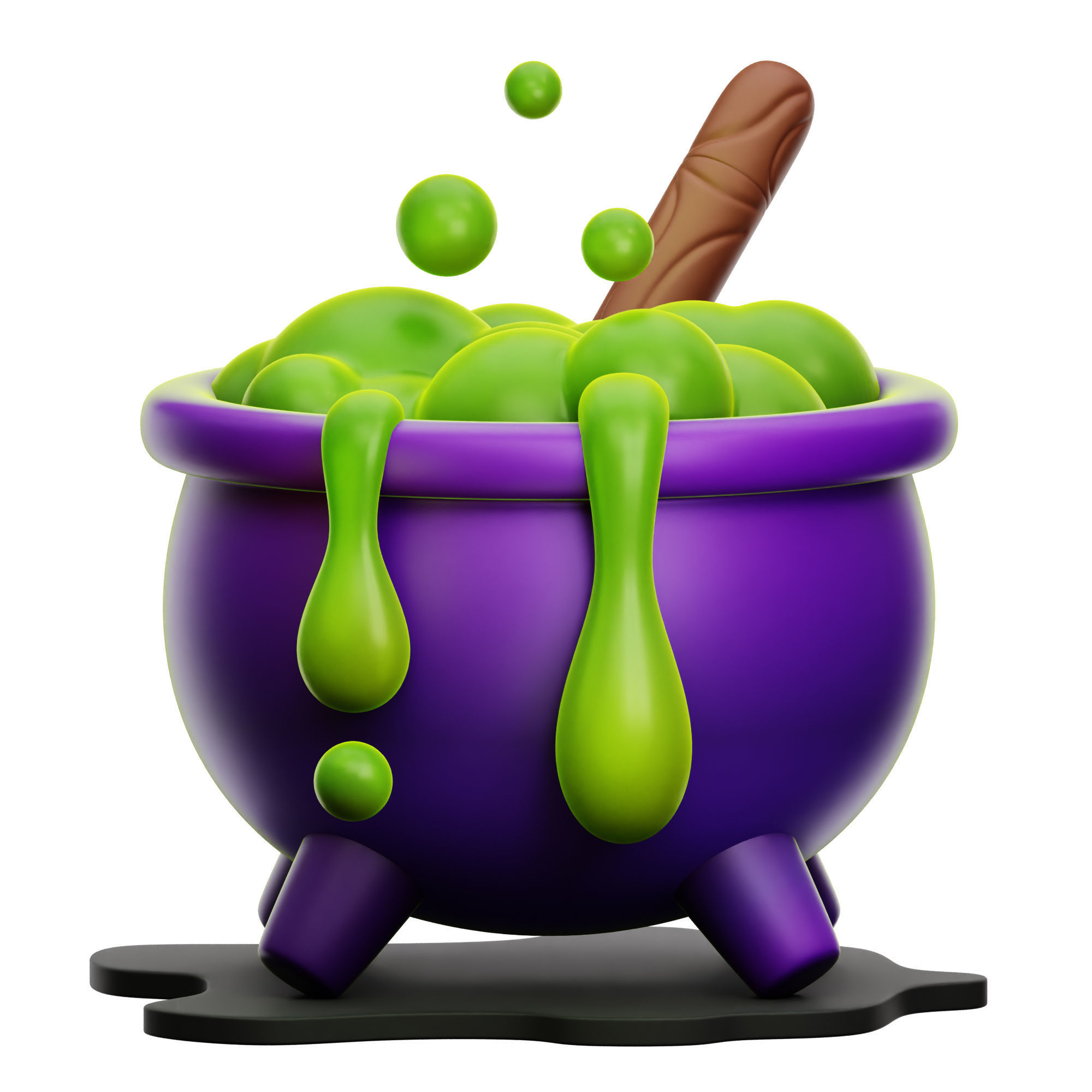 Halloween Scary Boo Icon Pack 3D Model Low-poly 3D model_8