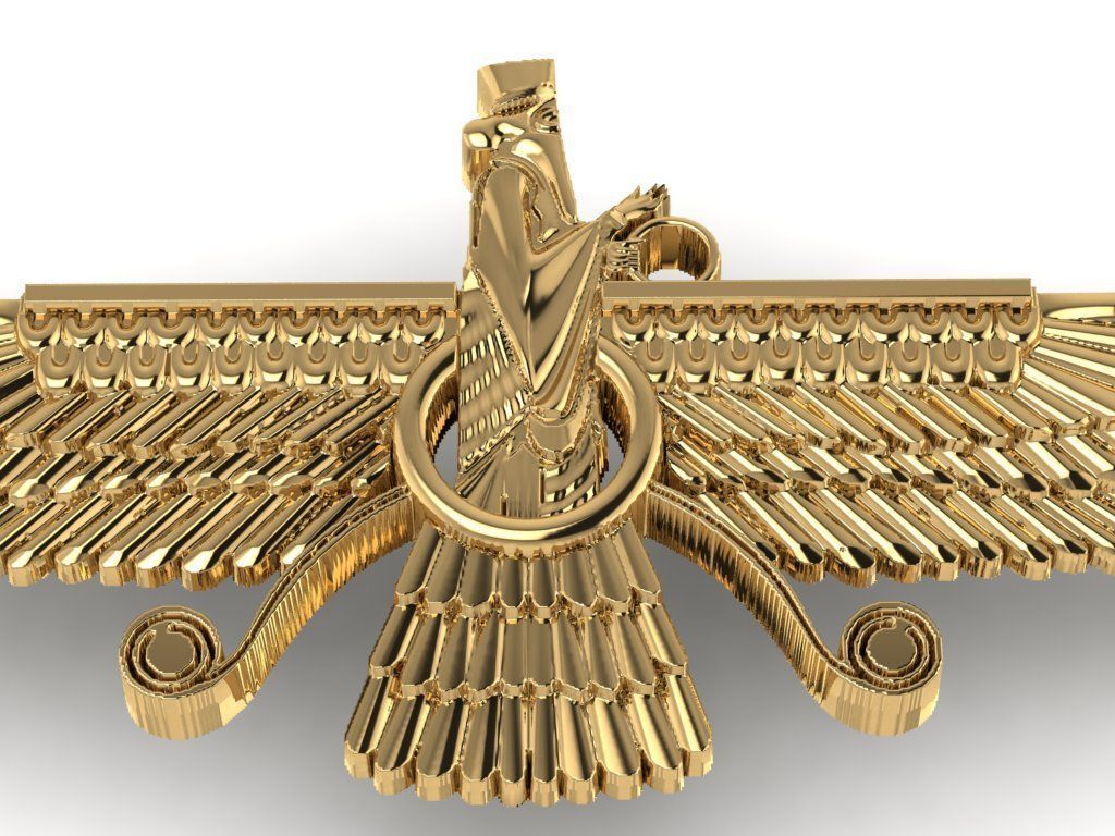 Farahvar sign 3D print model_2