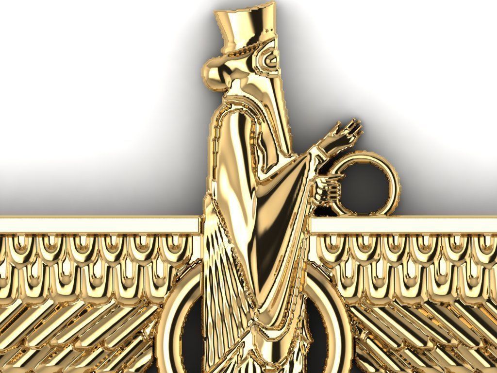 Farahvar sign 3D print model_7