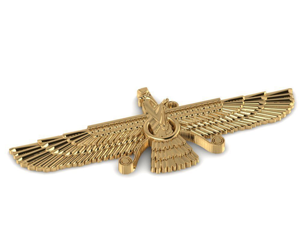 Farahvar sign 3D print model_5