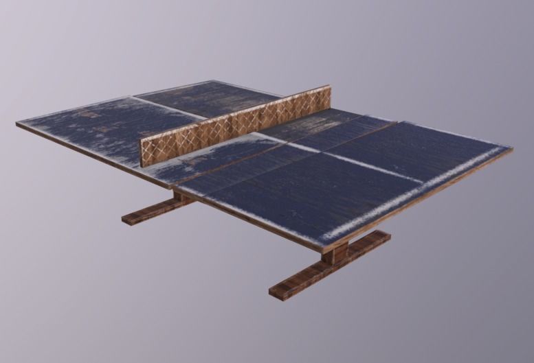PingPong Table Low-poly 3D model_3