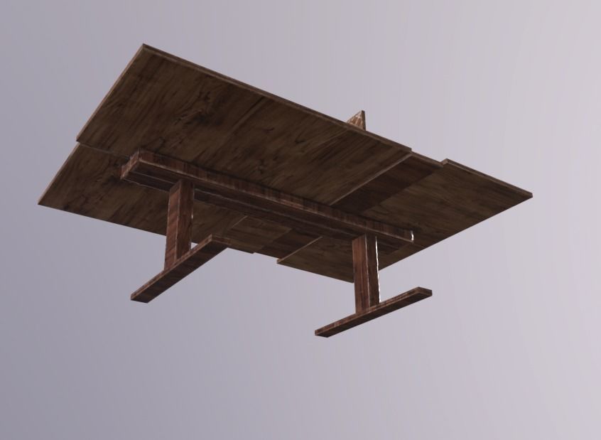 PingPong Table Low-poly 3D model_5