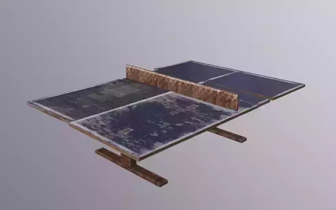 PingPong Table Low-poly 3D model