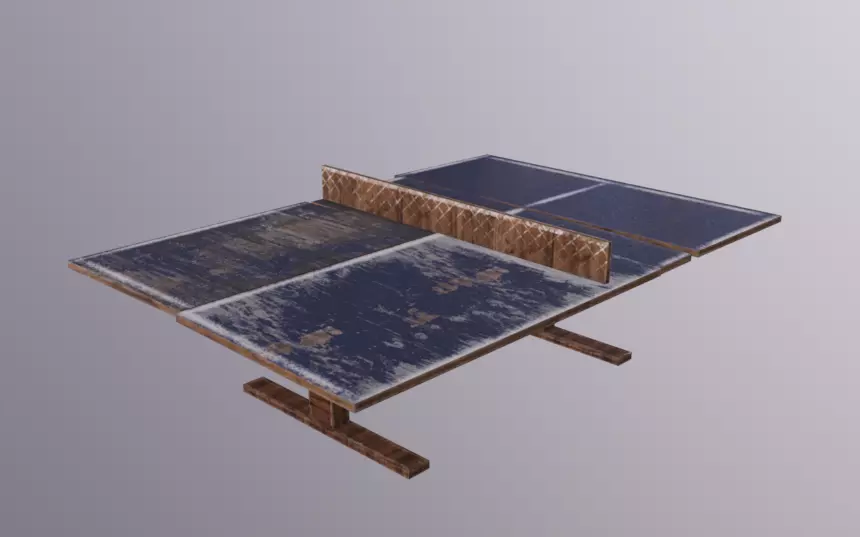 PingPong Table Low-poly 3D model_0