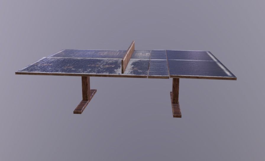 PingPong Table Low-poly 3D model_2