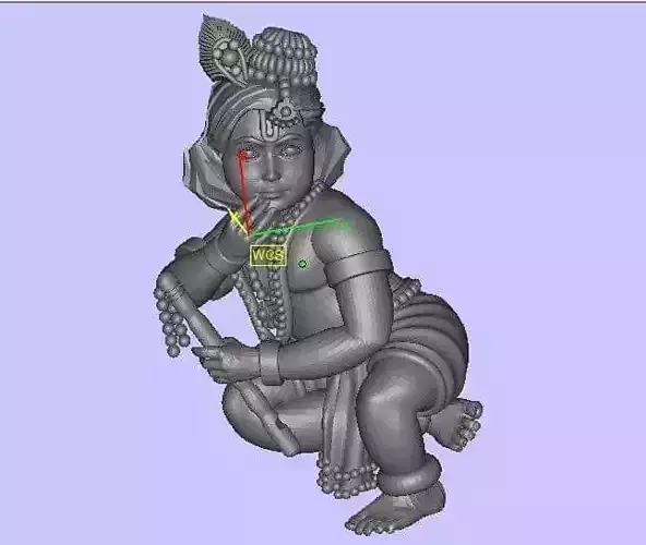 krishna lord locket gold silver 