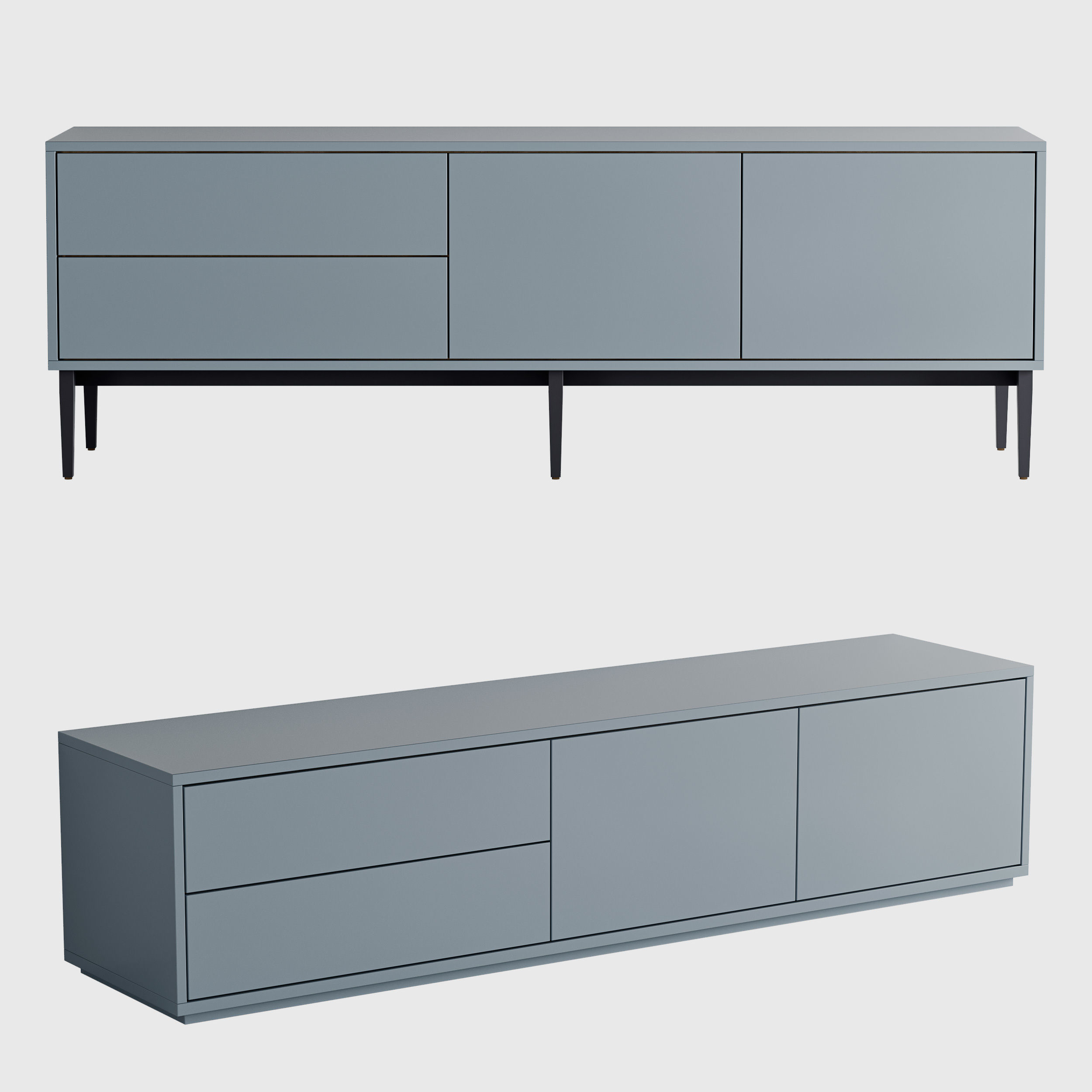 Pixel Cabinet Chest of drawers 3D model_1